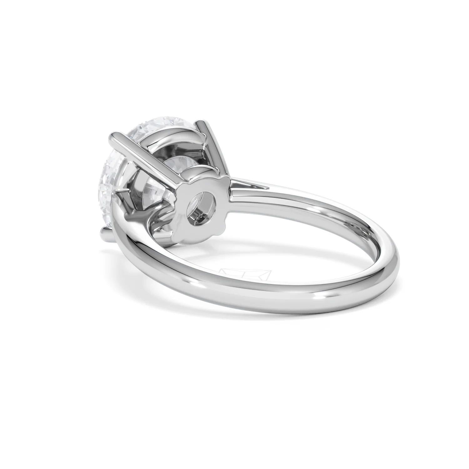 Elysia 5.00ct Lab Diamond Round Cut Engagement Ring in Platinum G/VS1 - Image 57