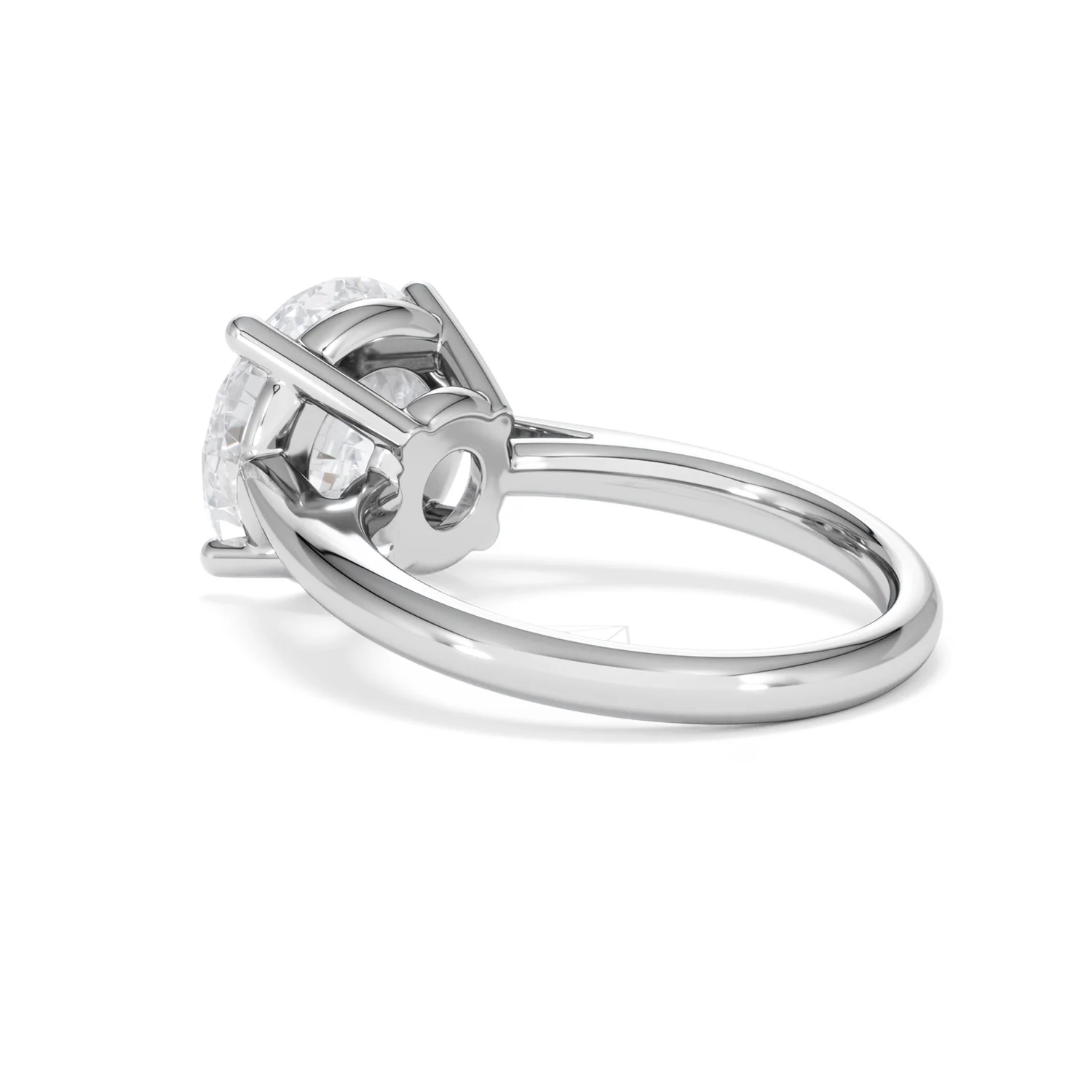 Elysia 5.00ct Lab Diamond Round Cut Engagement Ring in Platinum G/VS1 - Image 59