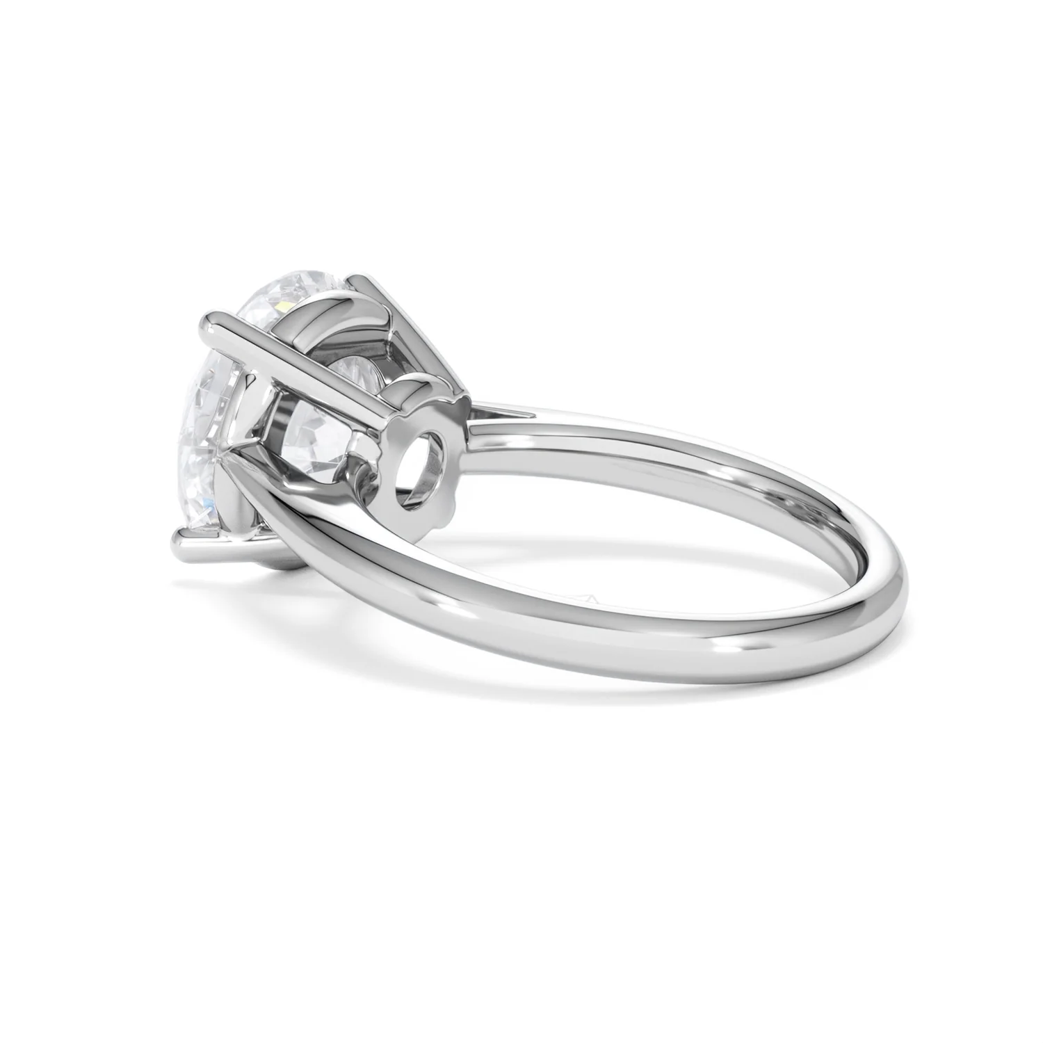 Elysia 5.00ct Lab Diamond Round Cut Engagement Ring in Platinum G/VS1 - Image 61
