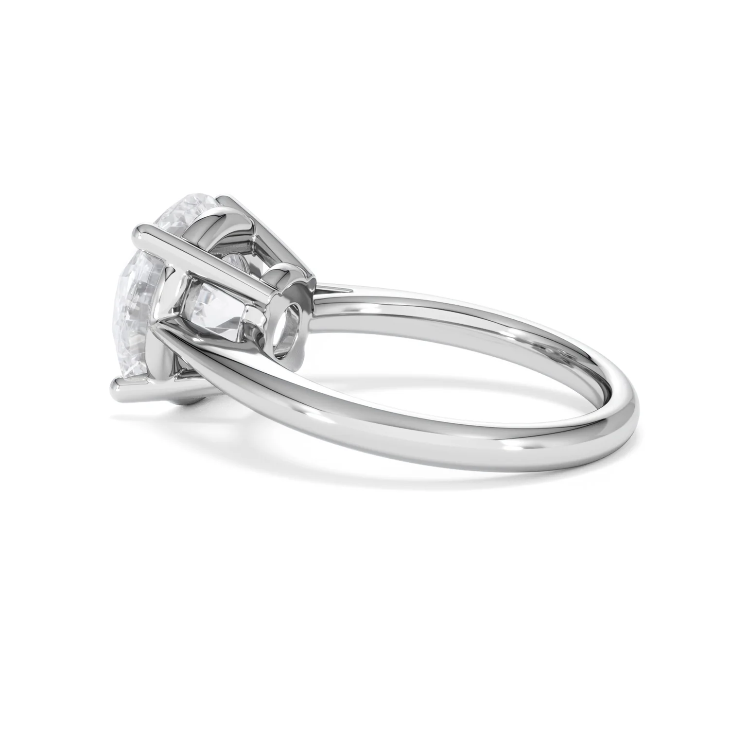 Elysia 5.00ct Lab Diamond Round Cut Engagement Ring in Platinum G/VS1 - Image 63