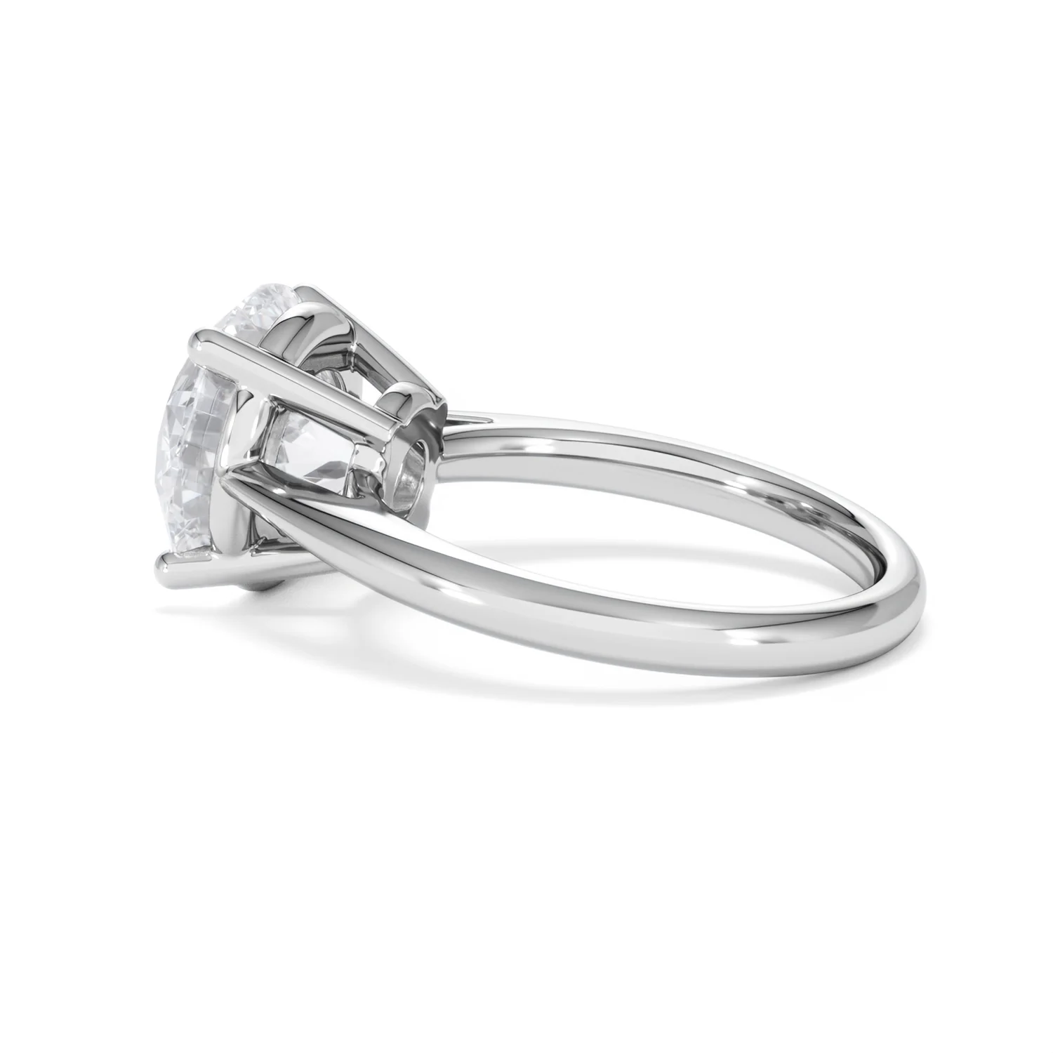 Elysia 5.00ct Lab Diamond Round Cut Engagement Ring in Platinum G/VS1 - Image 64