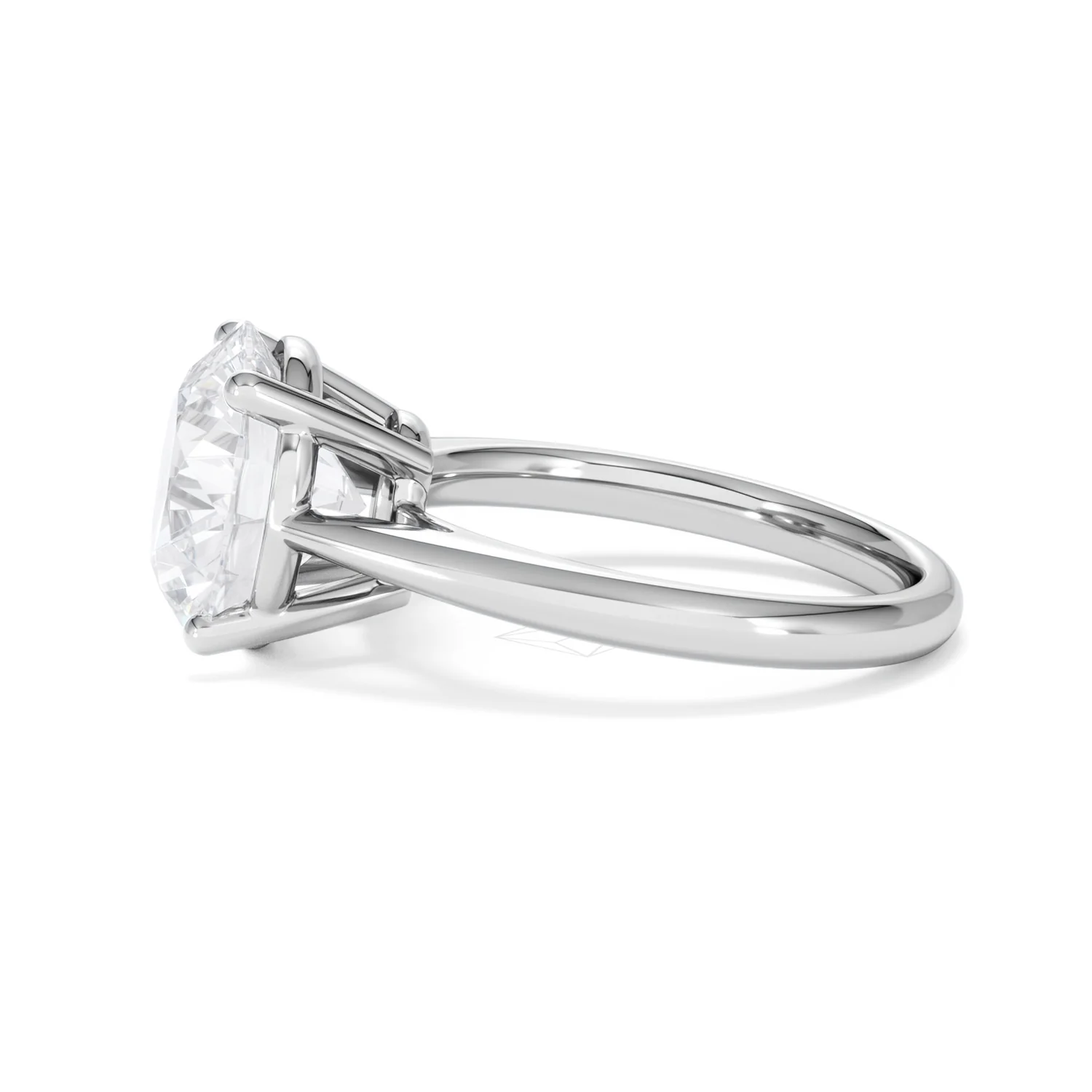 Elysia 5.00ct Lab Diamond Round Cut Engagement Ring in Platinum G/VS1 - Image 70