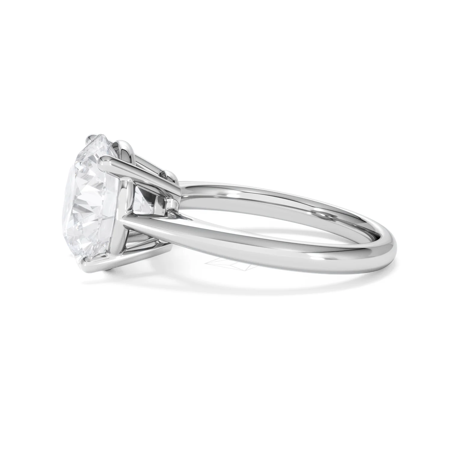 Elysia 5.00ct Lab Diamond Round Cut Engagement Ring in Platinum G/VS1 - Image 71