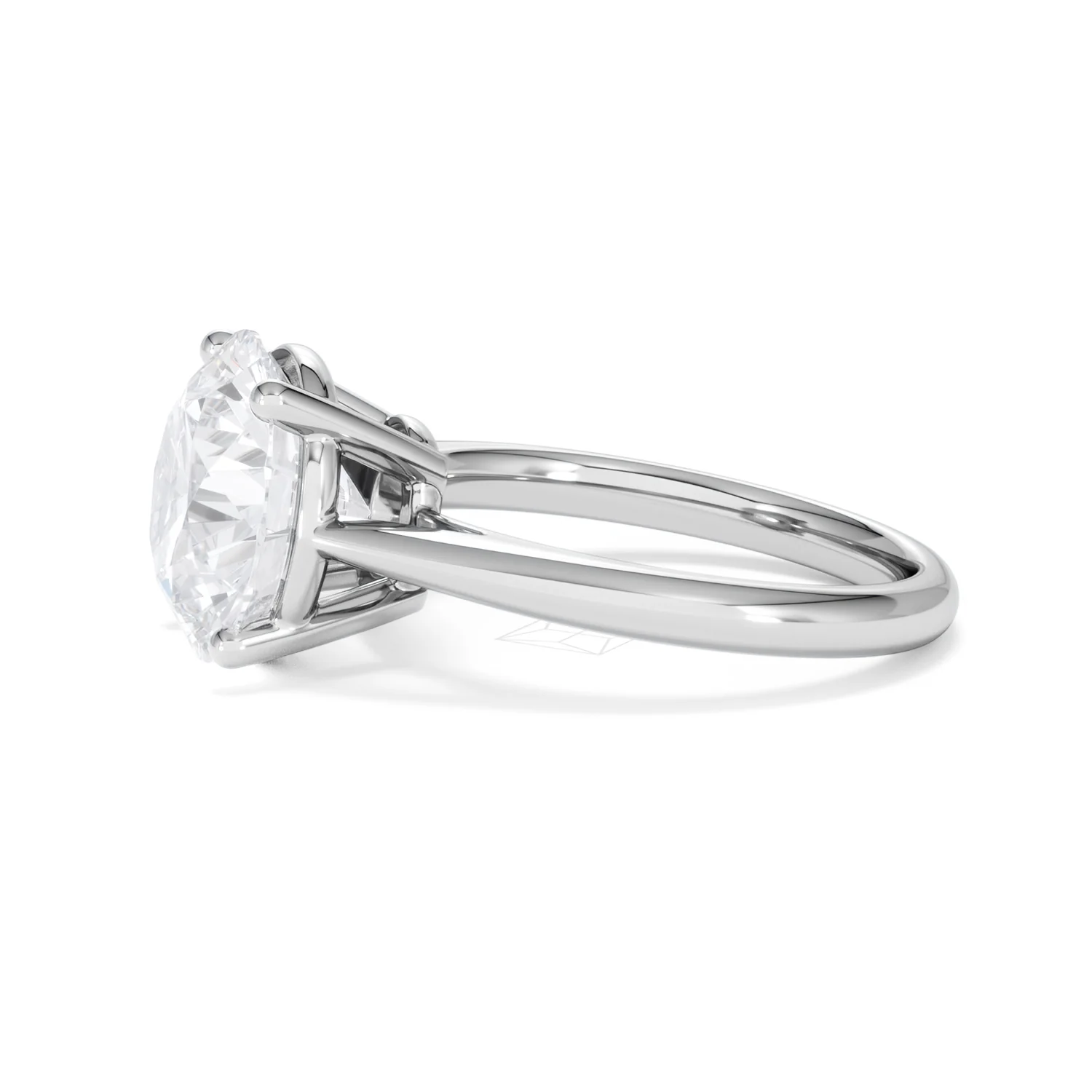 Elysia 5.00ct Lab Diamond Round Cut Engagement Ring in Platinum G/VS1 - Image 72