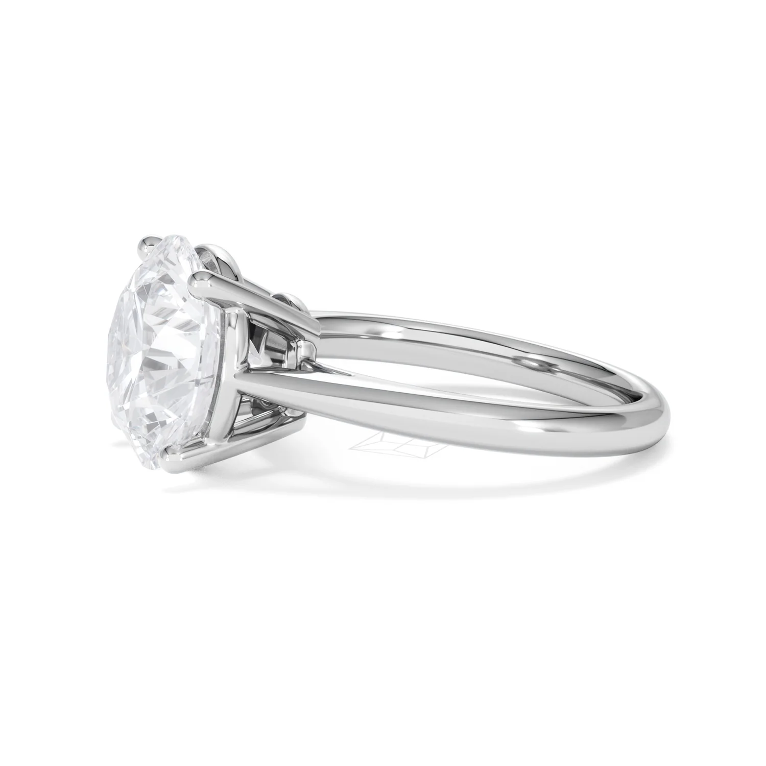 Elysia 5.00ct Lab Diamond Round Cut Engagement Ring in Platinum G/VS1 - Image 73