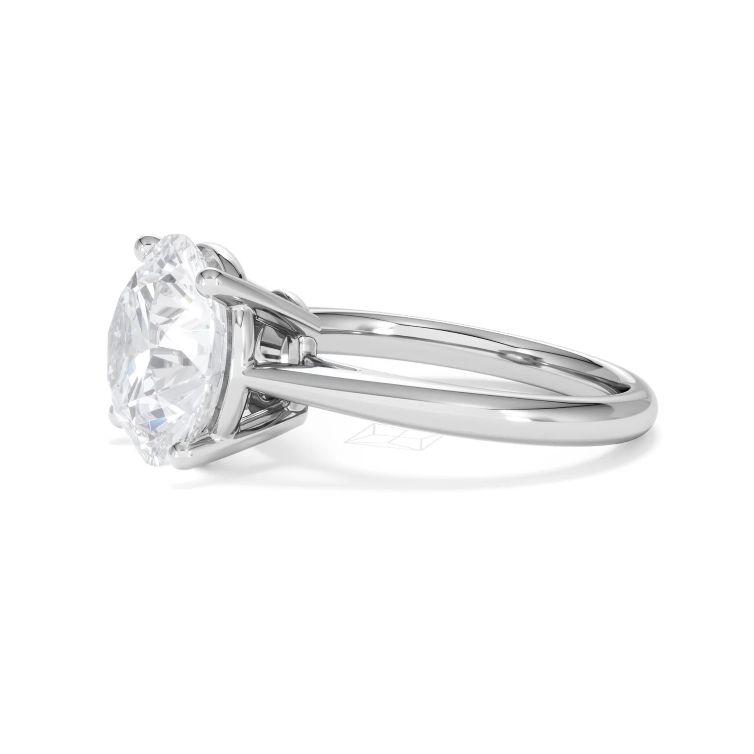 Elysia 5.00ct Lab Diamond Round Cut Engagement Ring in Platinum G/VS1 - Image 74