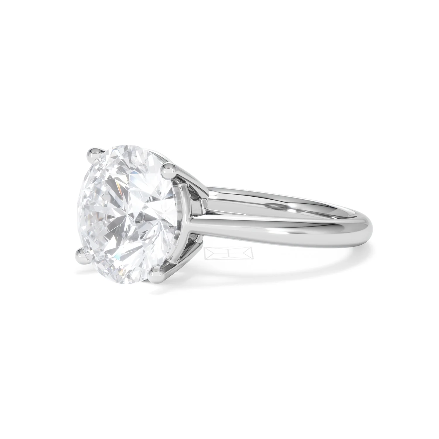 Elysia 5.00ct Lab Diamond Round Cut Engagement Ring in Platinum G/VS1 - Image 79