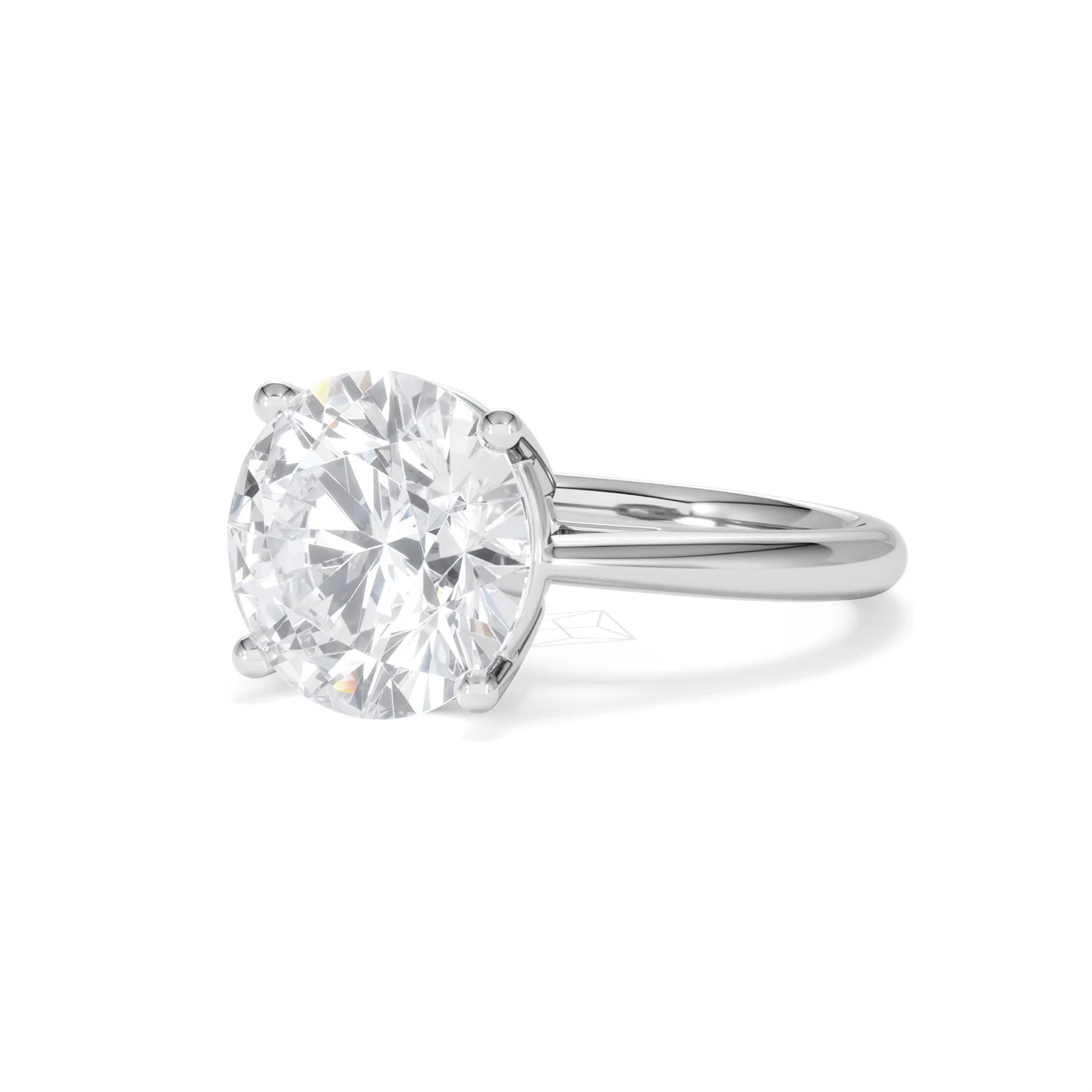 Elysia 5.00ct Lab Diamond Round Cut Engagement Ring in Platinum G/VS1 - Image 82