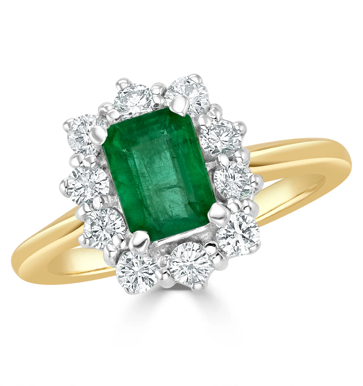Emerald 1.00ct And Diamond 0.50ct 18K Gold Ring - Image 2