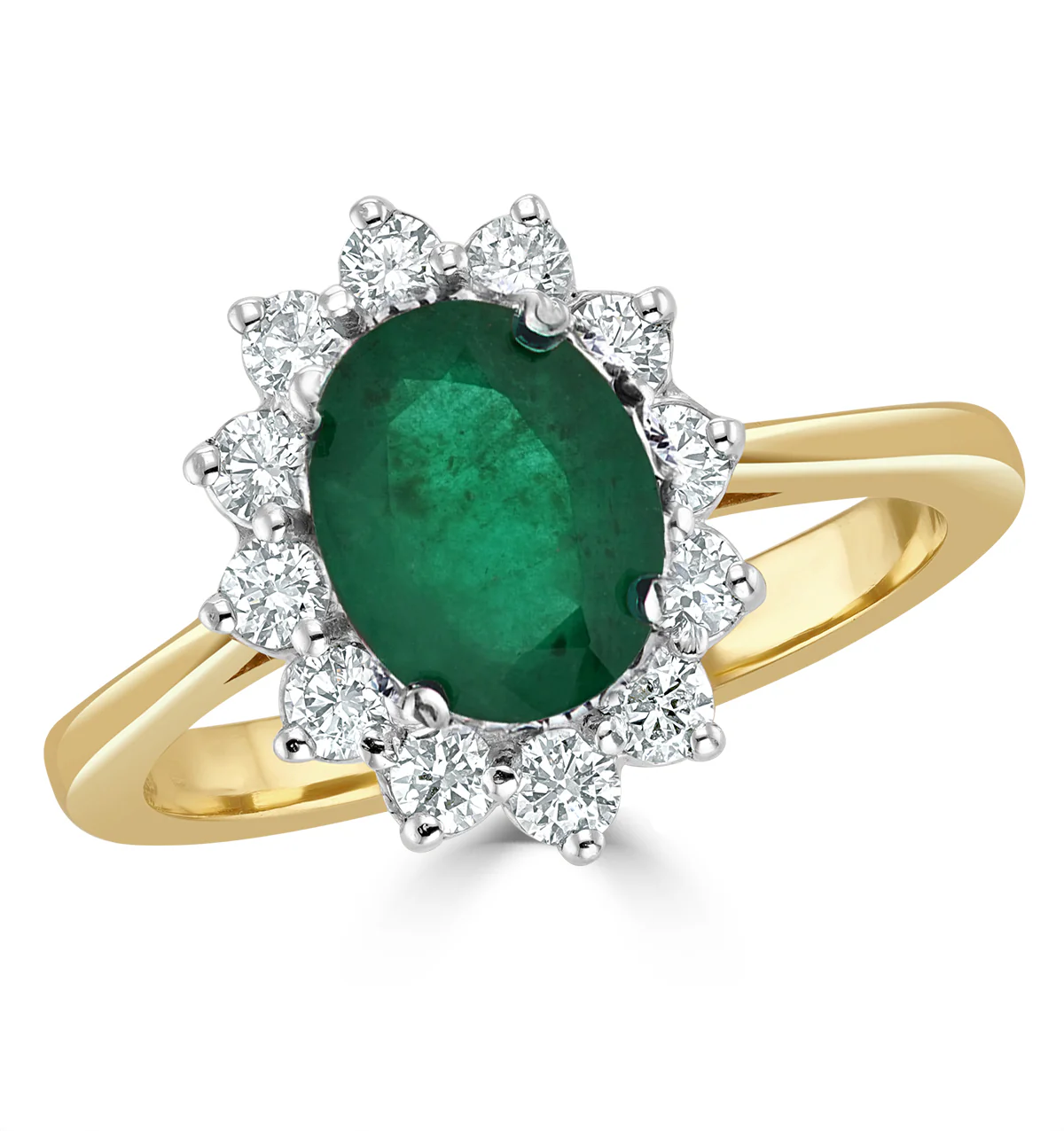 Emerald 1.15ct And Diamond 0.50ct 18K Gold Ring - Image 2