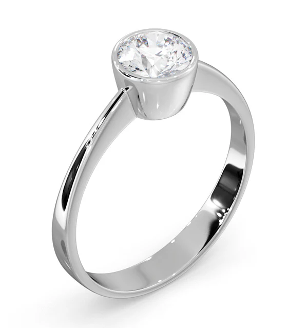 Emily Engagement Ring 0.75CT in 18K White Gold - Image 3