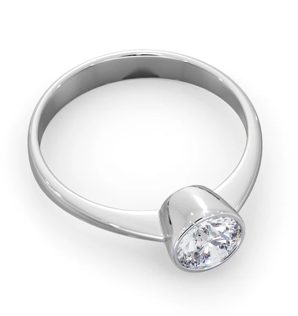 Emily Engagement Ring 0.75CT in 18K White Gold - Image 4