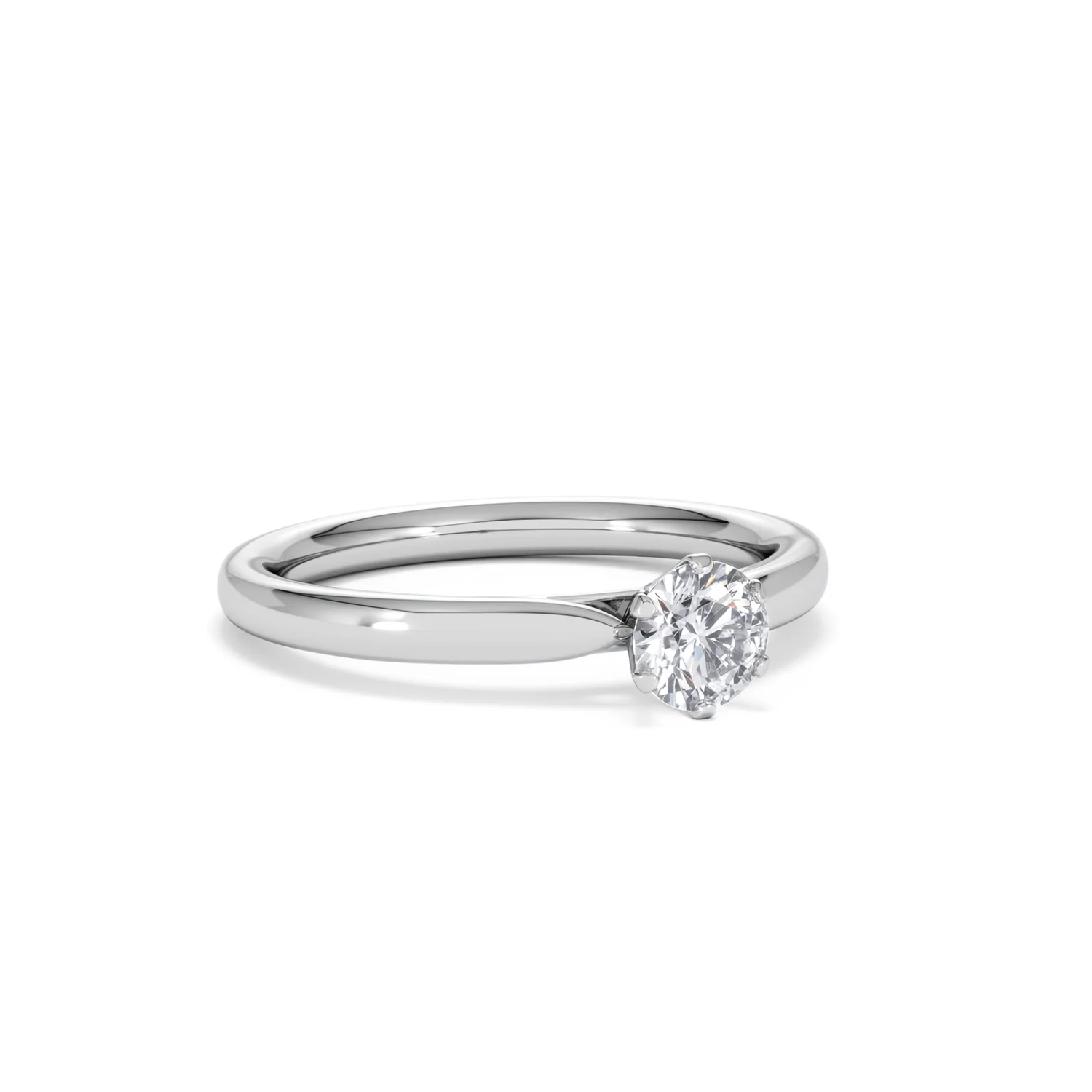 Engagement Ring Certified 0.50CT Chloe Low 18K White Gold G/SI2 - Image 14