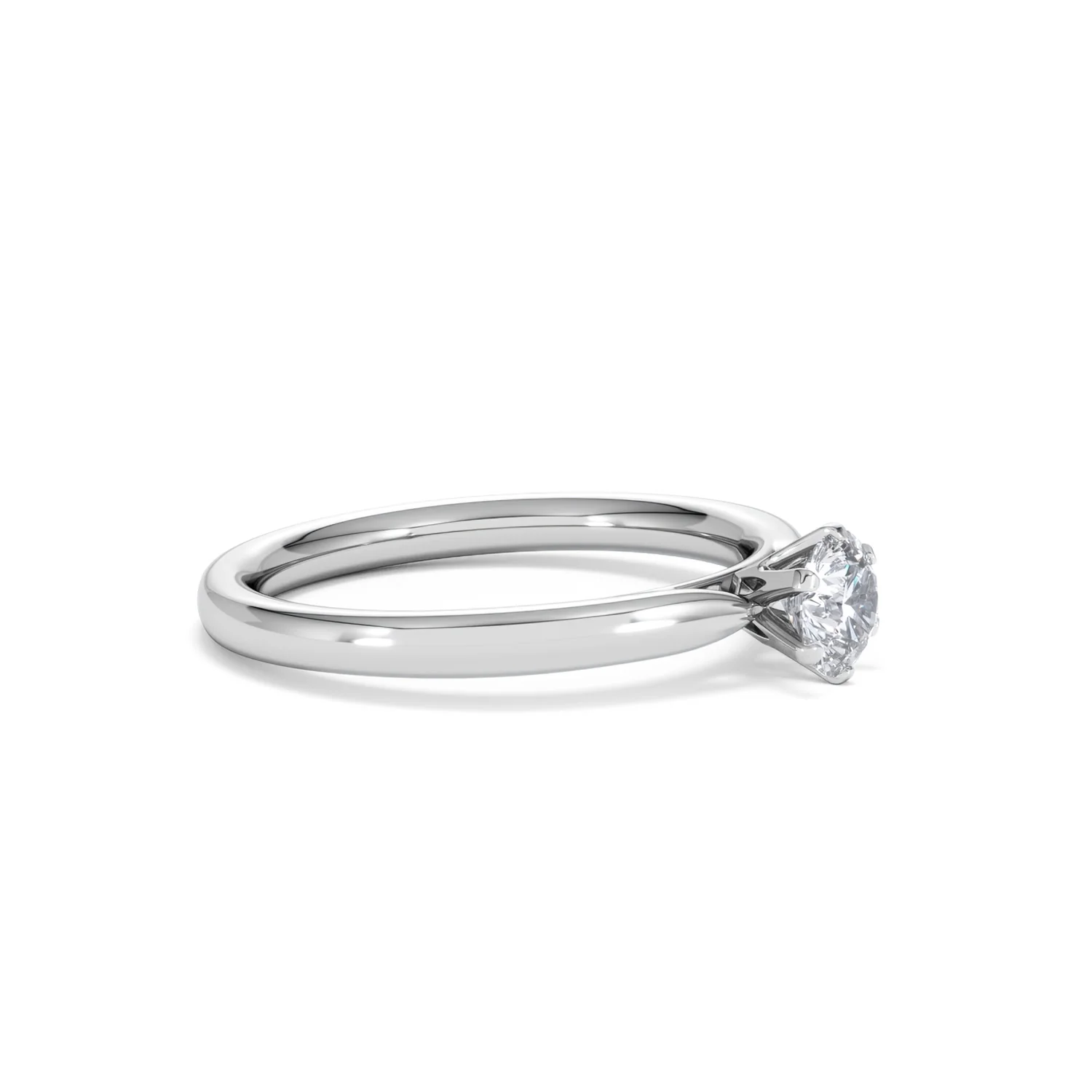 Engagement Ring Certified 0.50CT Chloe Low 18K White Gold G/SI2 - Image 21