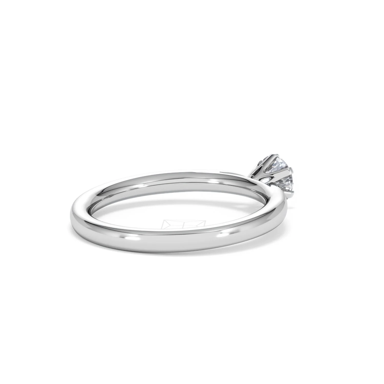 Engagement Ring Certified 0.50CT Chloe Low 18K White Gold G/SI2 - Image 37