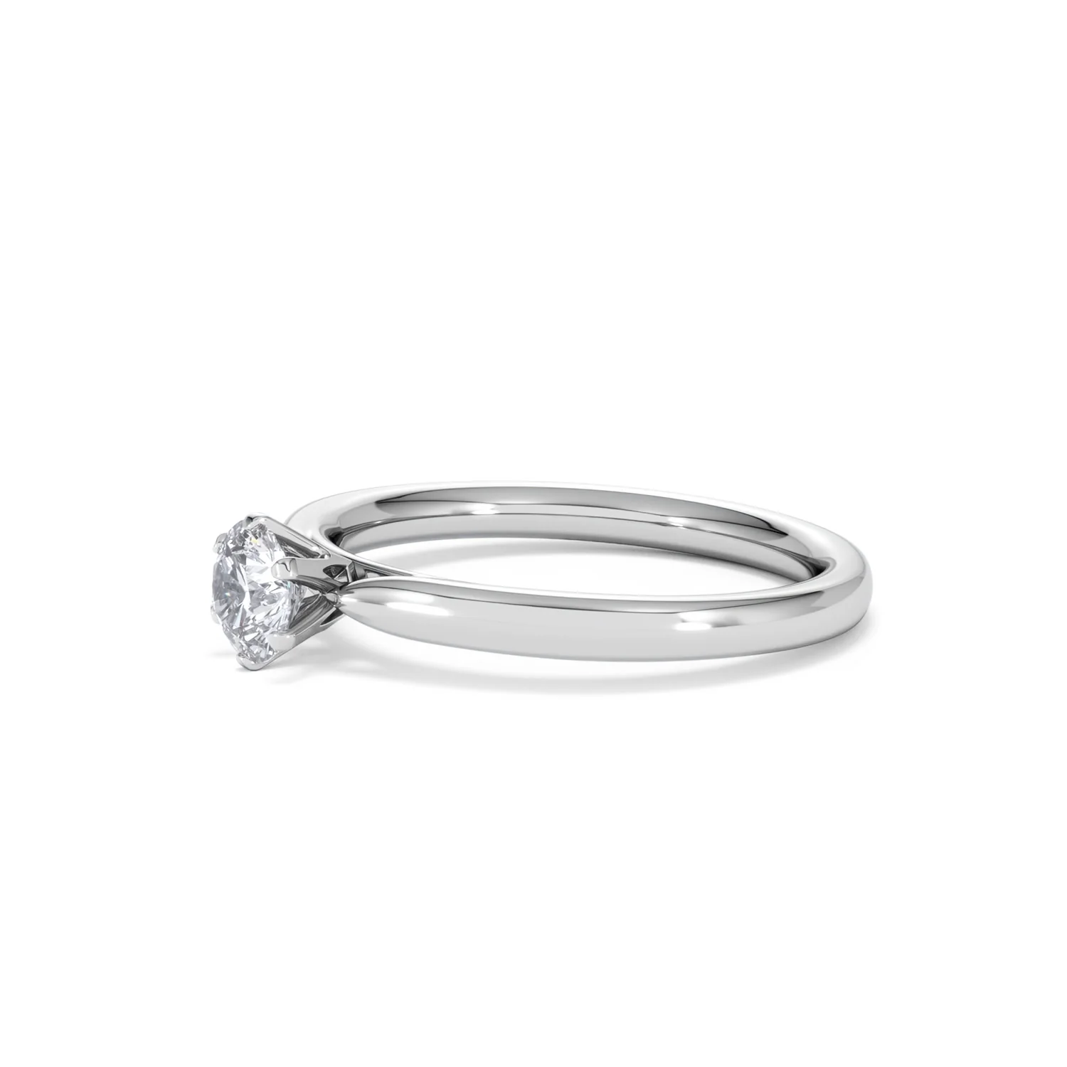 Engagement Ring Certified 0.50CT Chloe Low 18K White Gold G/SI2 - Image 75