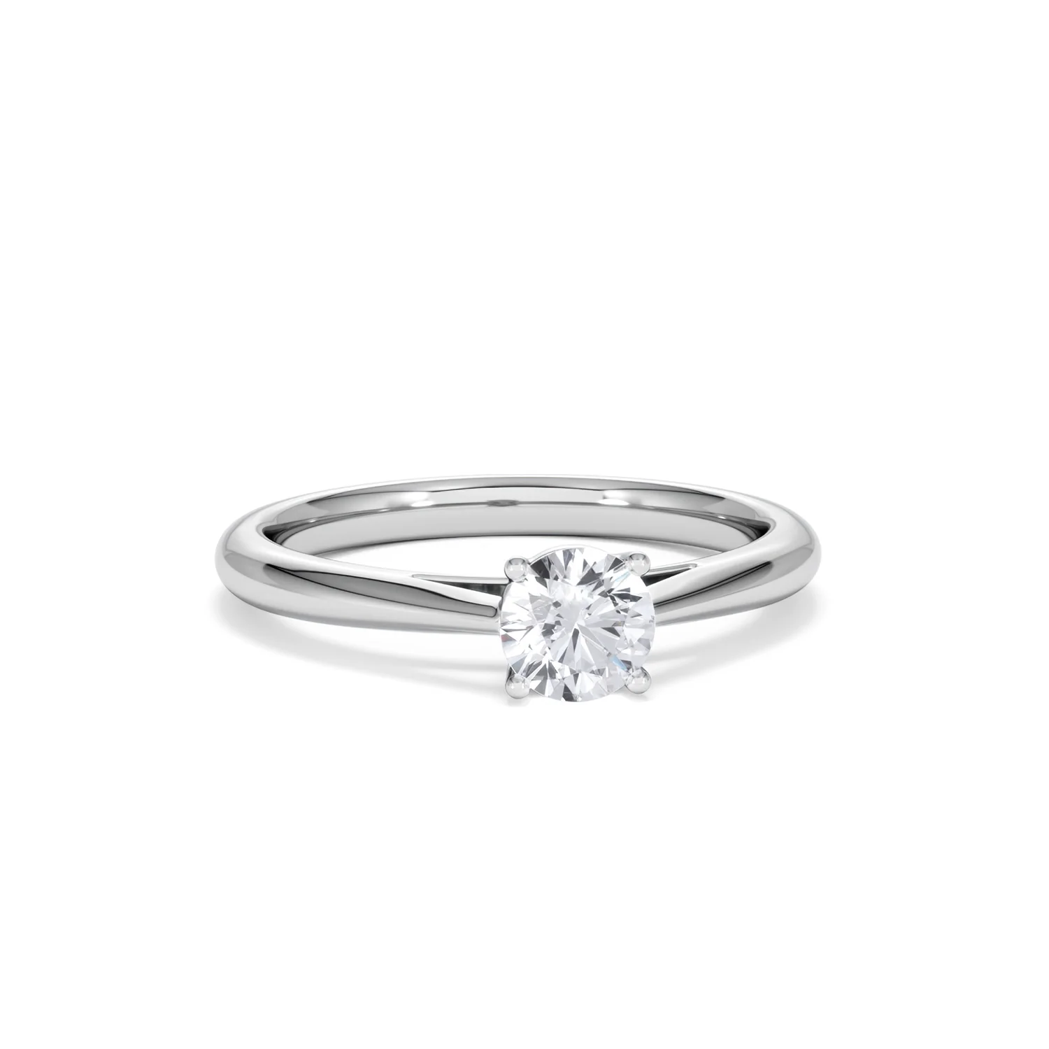 Engagement Ring Certified 0.50CT Elysia Platinum G/VS - Image 10