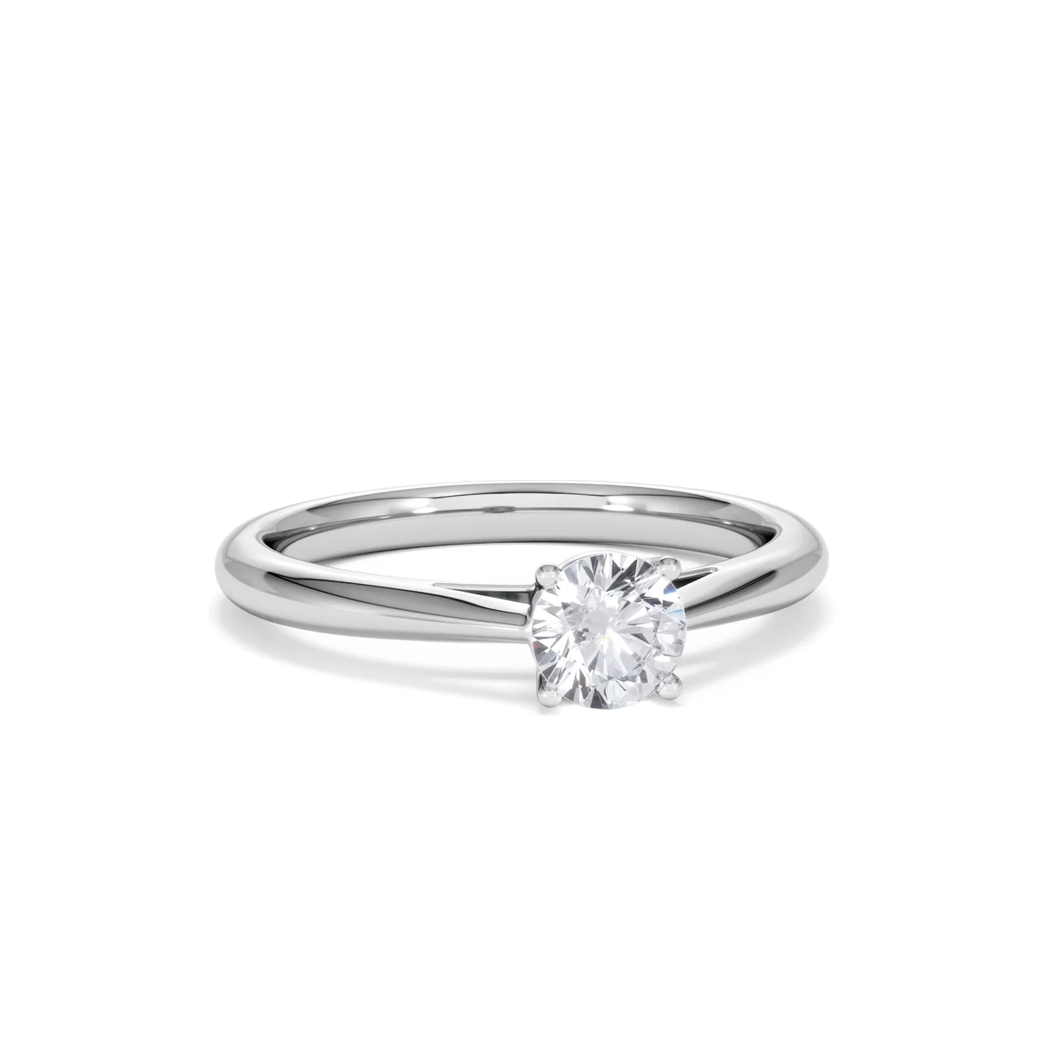 Engagement Ring Certified 0.50CT Elysia Platinum G/VS - Image 11