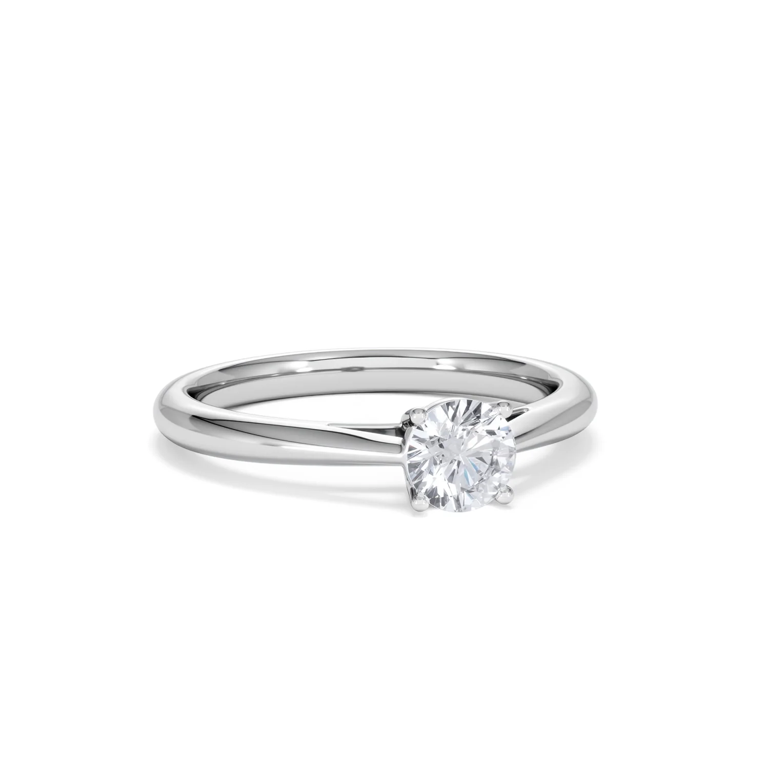 Engagement Ring Certified 0.50CT Elysia Platinum G/VS - Image 12