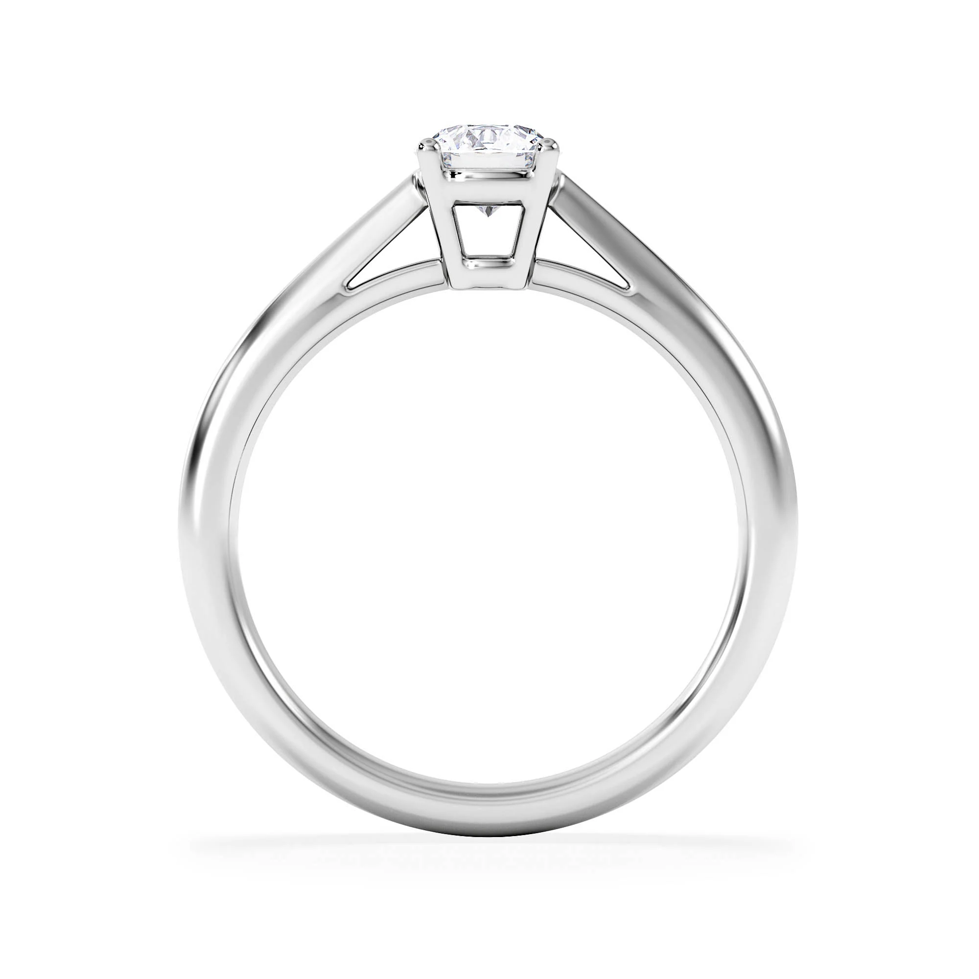 Engagement Ring Certified 0.50CT Elysia Platinum G/VS - Image 3