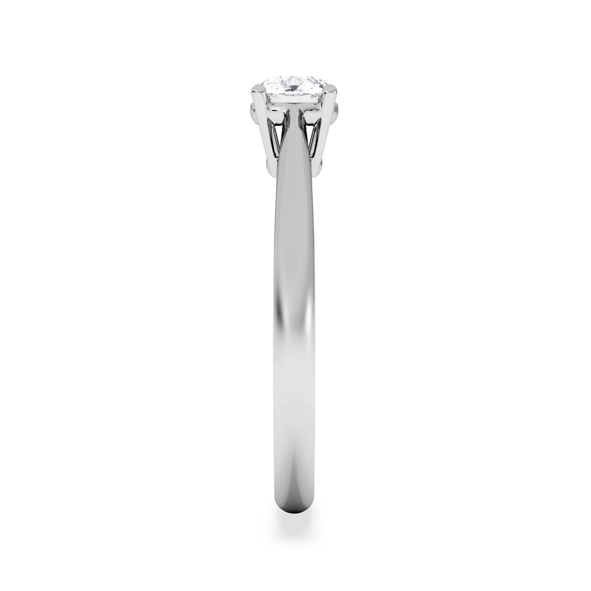 Engagement Ring Certified 0.50CT Elysia Platinum G/VS - Image 5