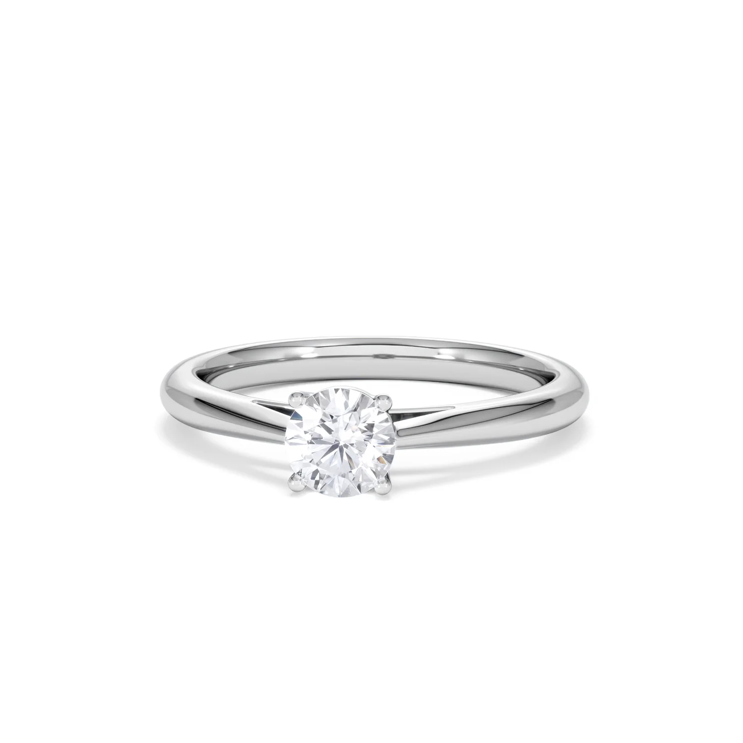 Engagement Ring Certified 0.50CT Elysia Platinum G/VS - Image 86