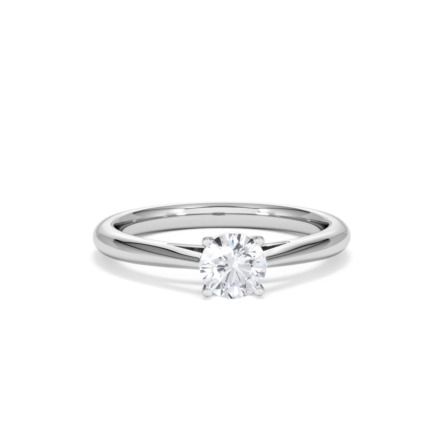 Engagement Ring Certified 0.50CT Elysia Platinum G/VS - Image 9