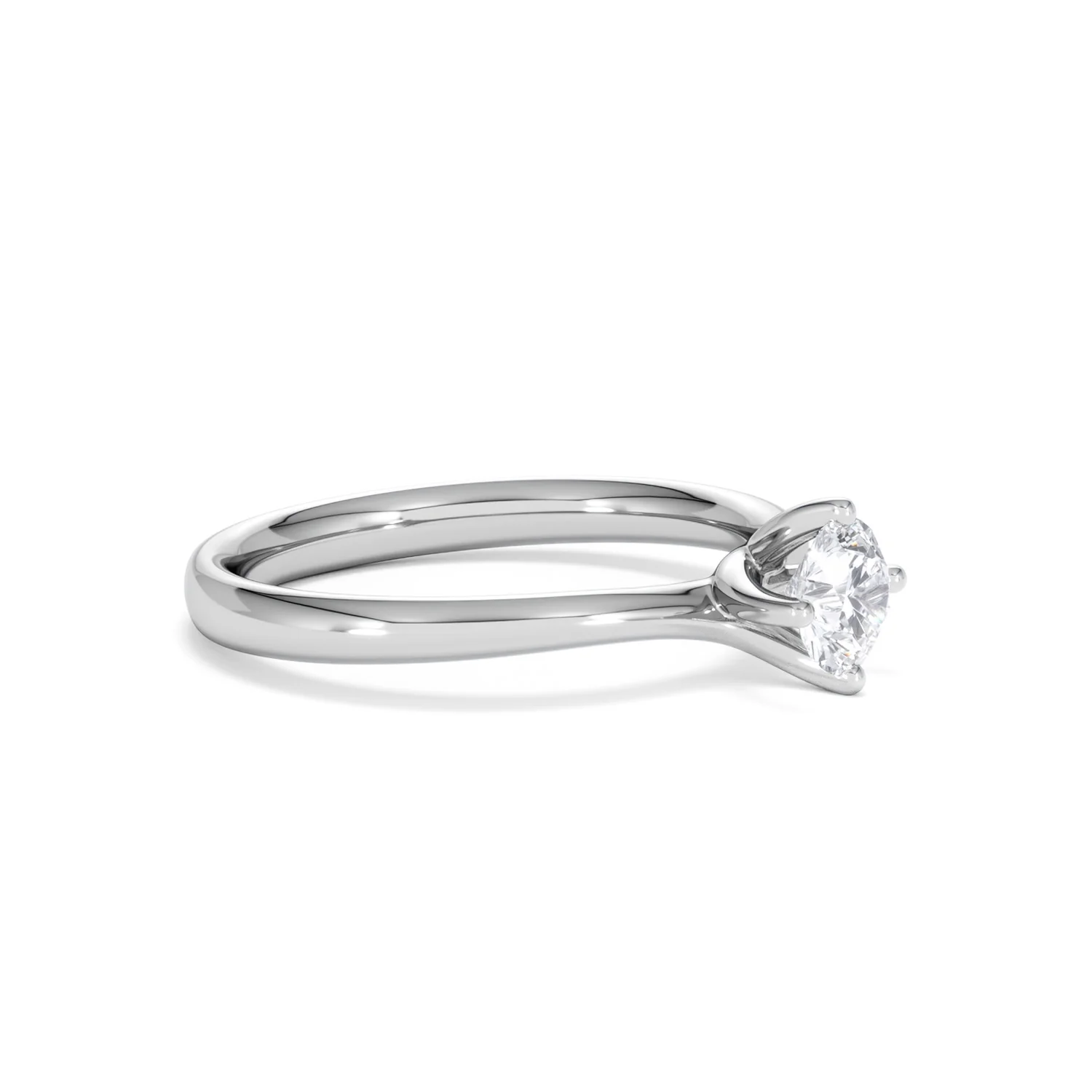 Engagement Ring Certified 0.50CT Lily 18K White Gold G/SI2 - Image 20