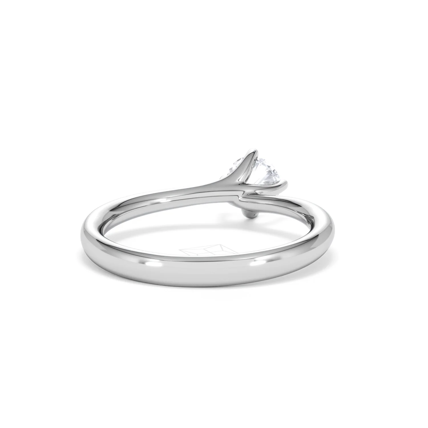 Engagement Ring Certified 0.50CT Lily 18K White Gold G/SI2 - Image 44