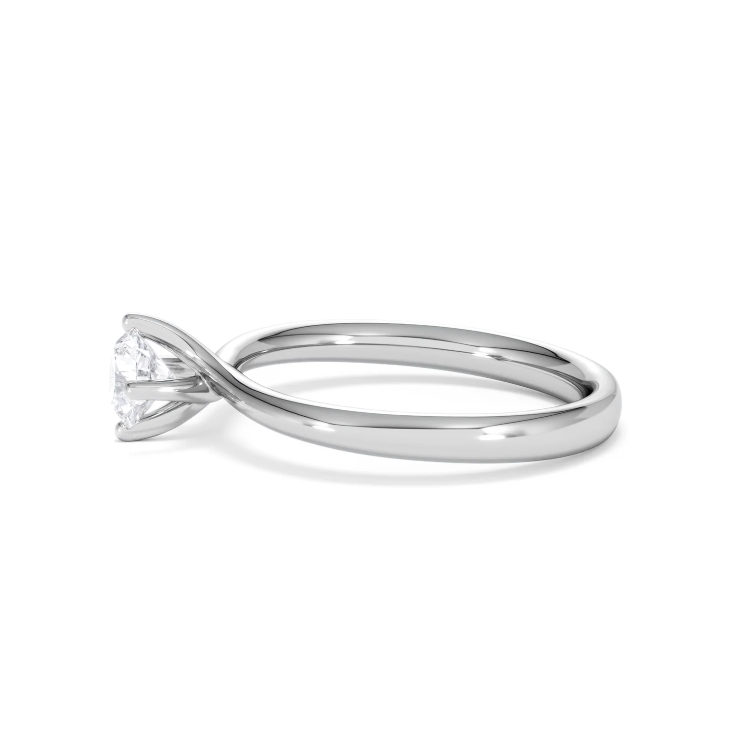 Engagement Ring Certified 0.50CT Lily 18K White Gold G/SI2 - Image 70