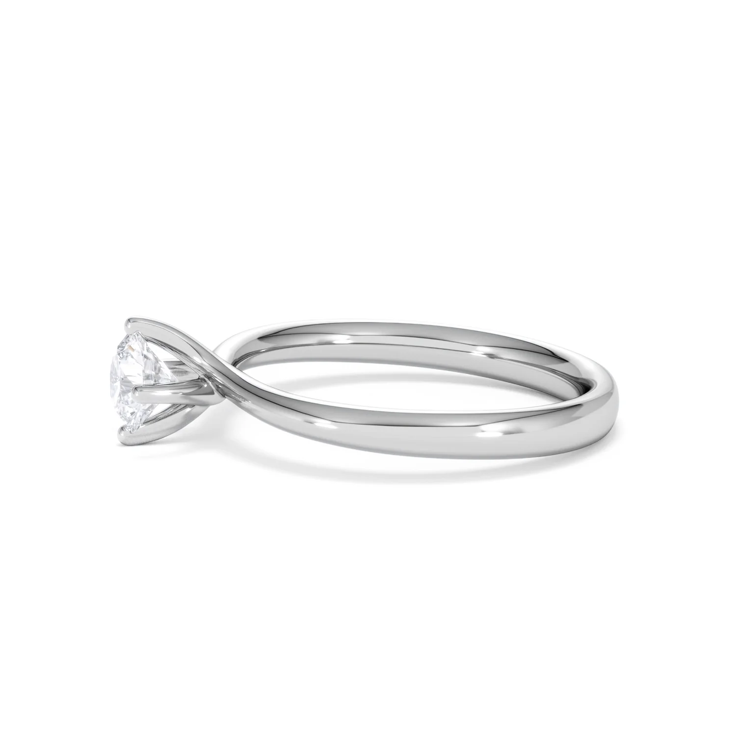 Engagement Ring Certified 0.50CT Lily 18K White Gold G/SI2 - Image 71