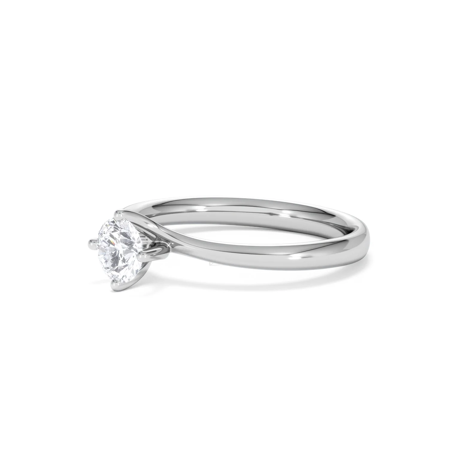 Engagement Ring Certified 0.50CT Lily 18K White Gold G/SI2 - Image 78