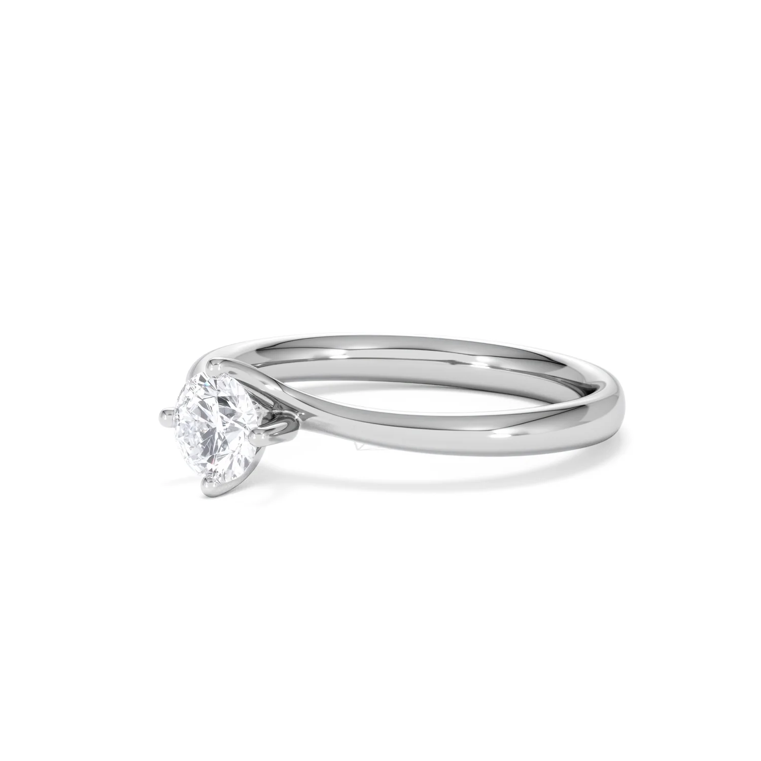 Engagement Ring Certified 0.50CT Lily 18K White Gold G/SI2 - Image 79