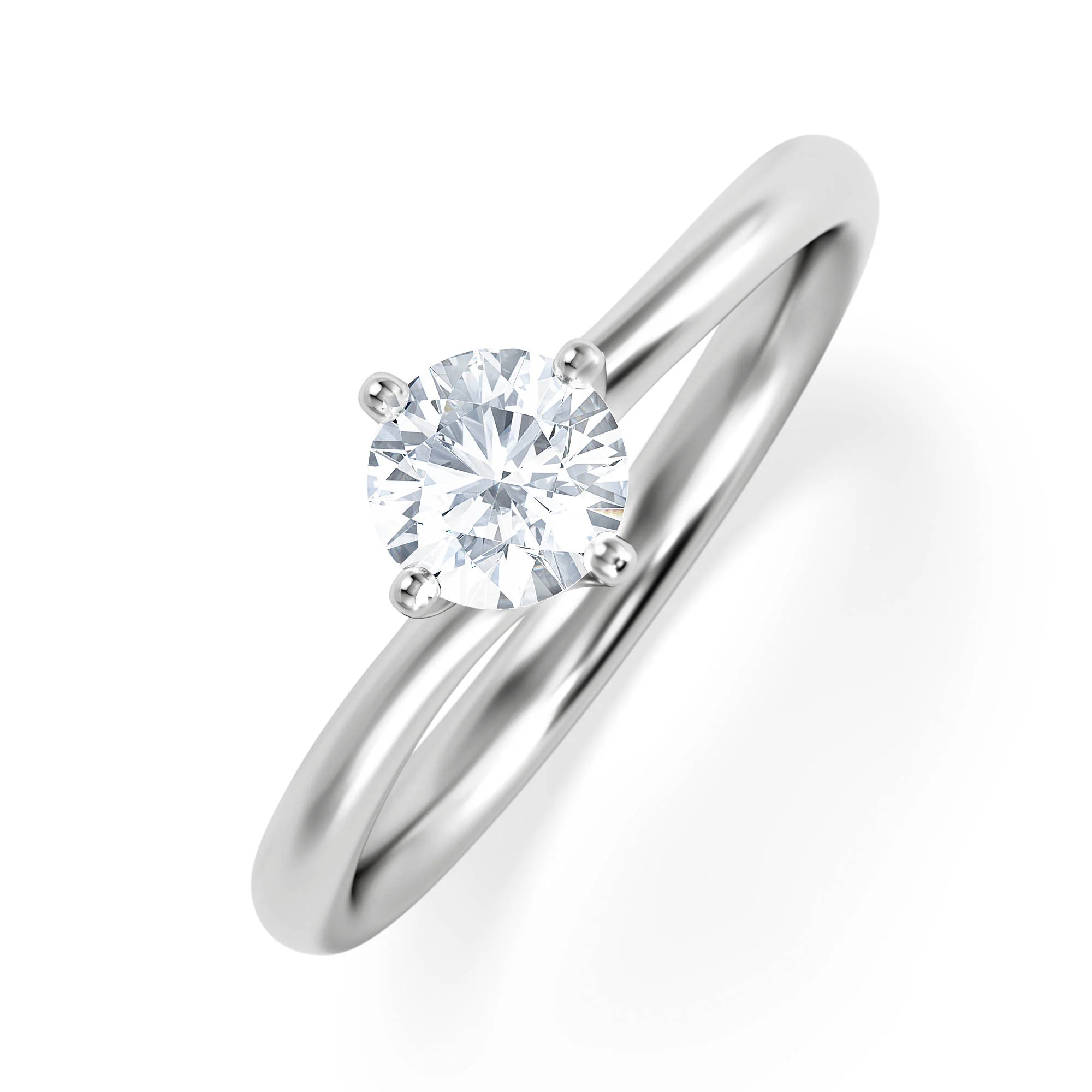 Engagement Ring Certified 0.50CT Lily Platinum G/VS