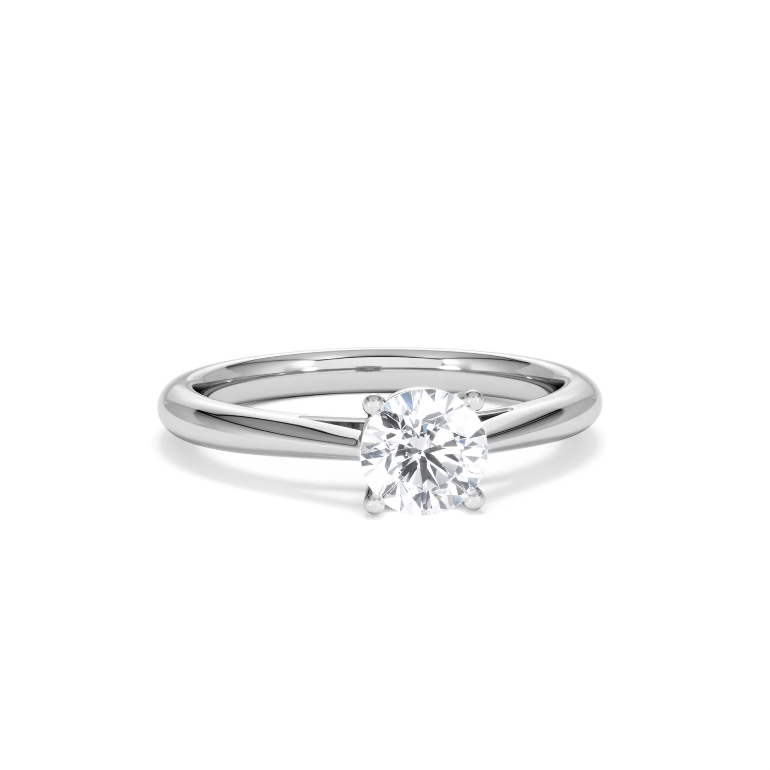Engagement Ring Certified 0.70CT Elysia 18K White Gold G/VS - Image 10