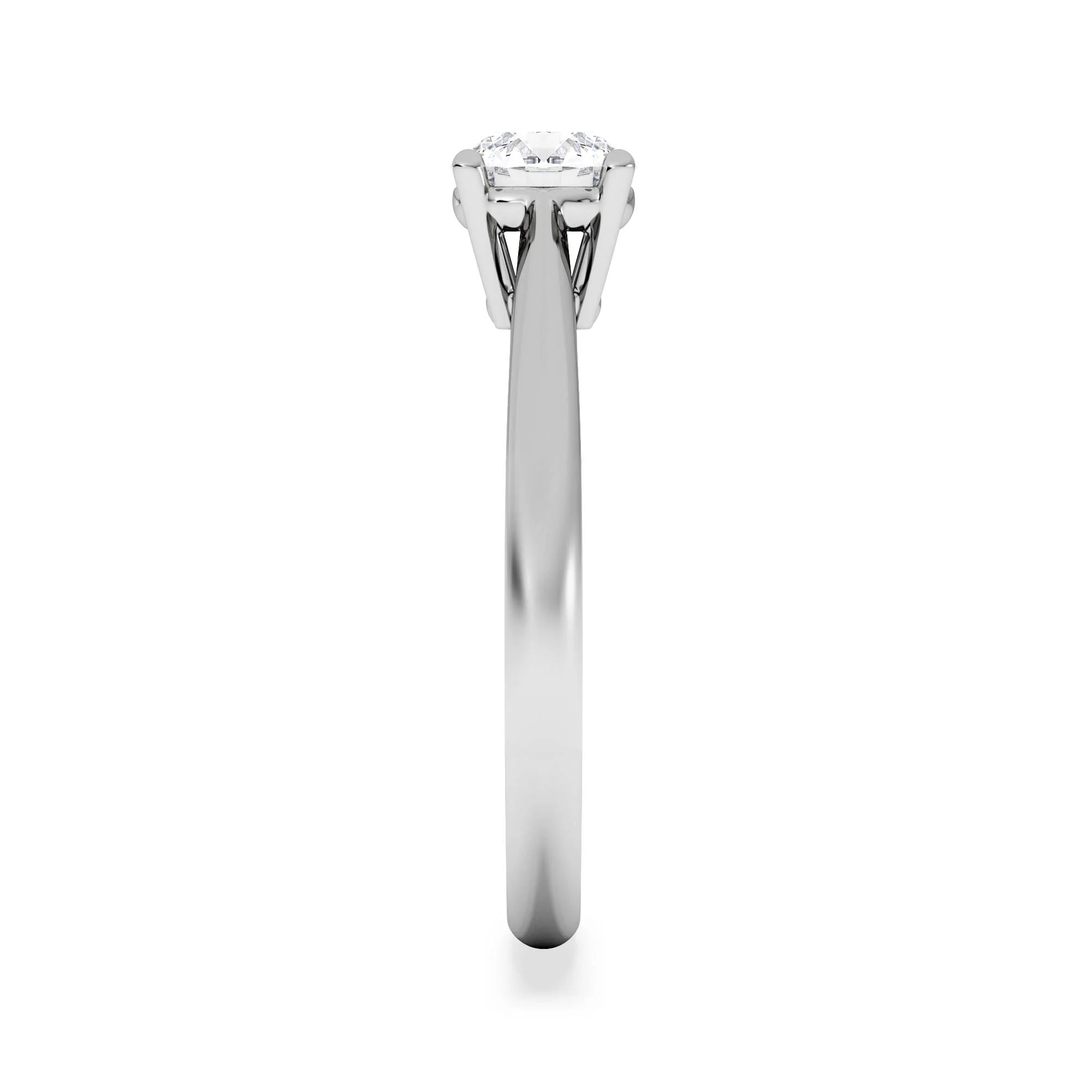Engagement Ring Certified 0.70CT Elysia 18K White Gold G/VS - Image 5