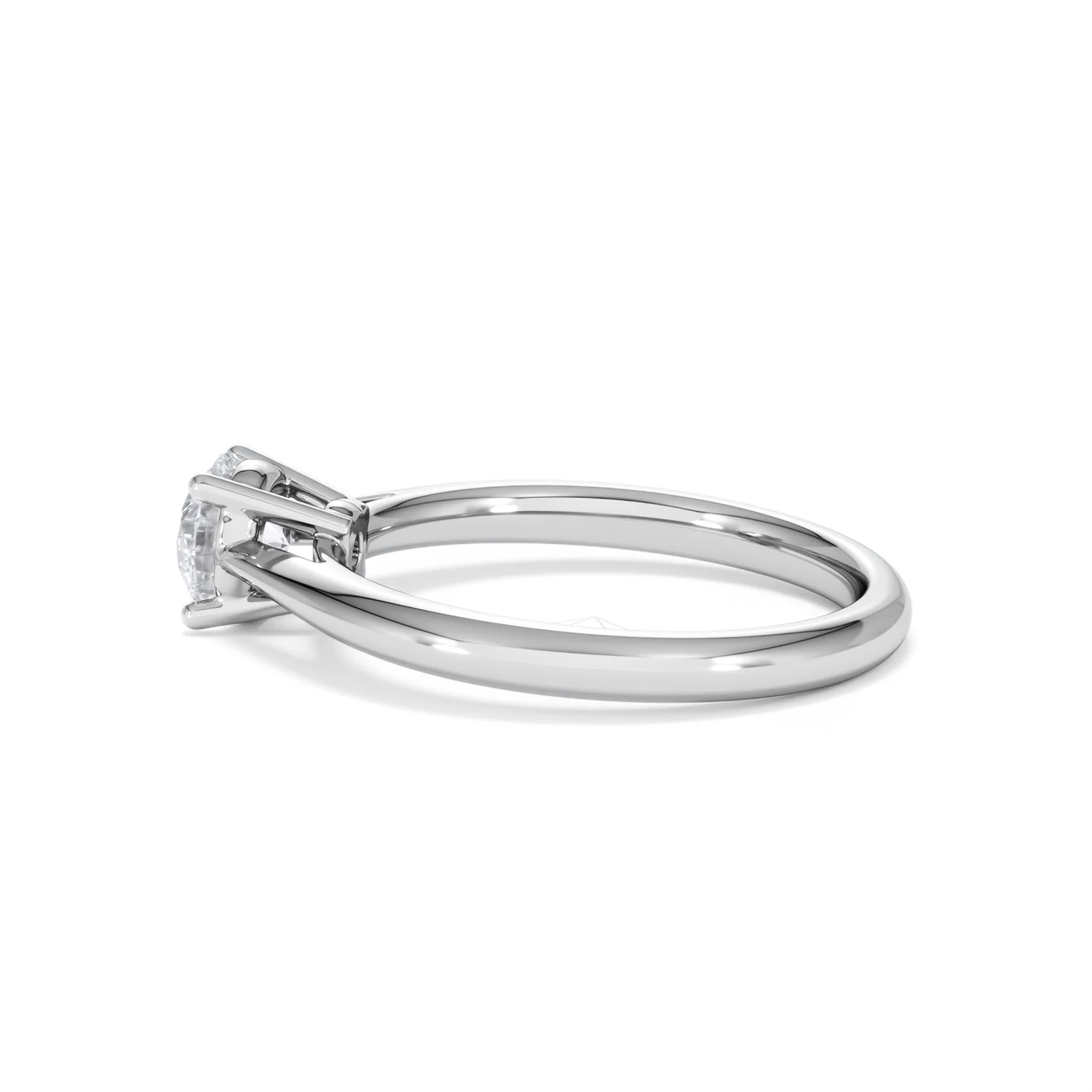 Engagement Ring Certified 0.70CT Elysia 18K White Gold G/VS - Image 65