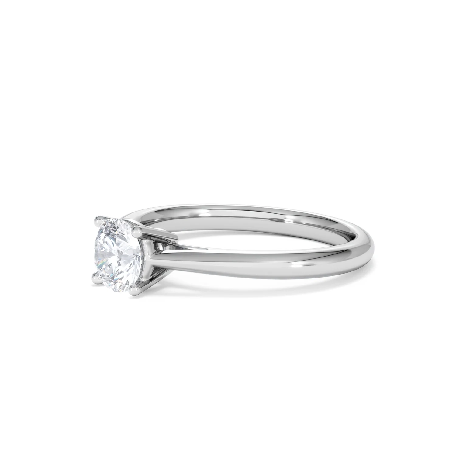 Engagement Ring Certified 0.70CT Elysia 18K White Gold G/VS - Image 77
