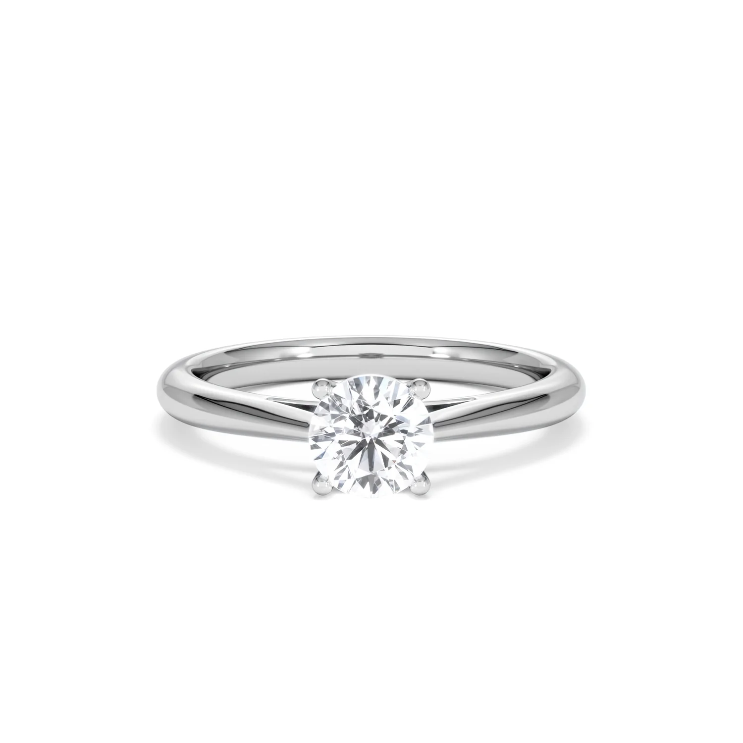 Engagement Ring Certified 0.70CT Elysia 18K White Gold G/VS - Image 8