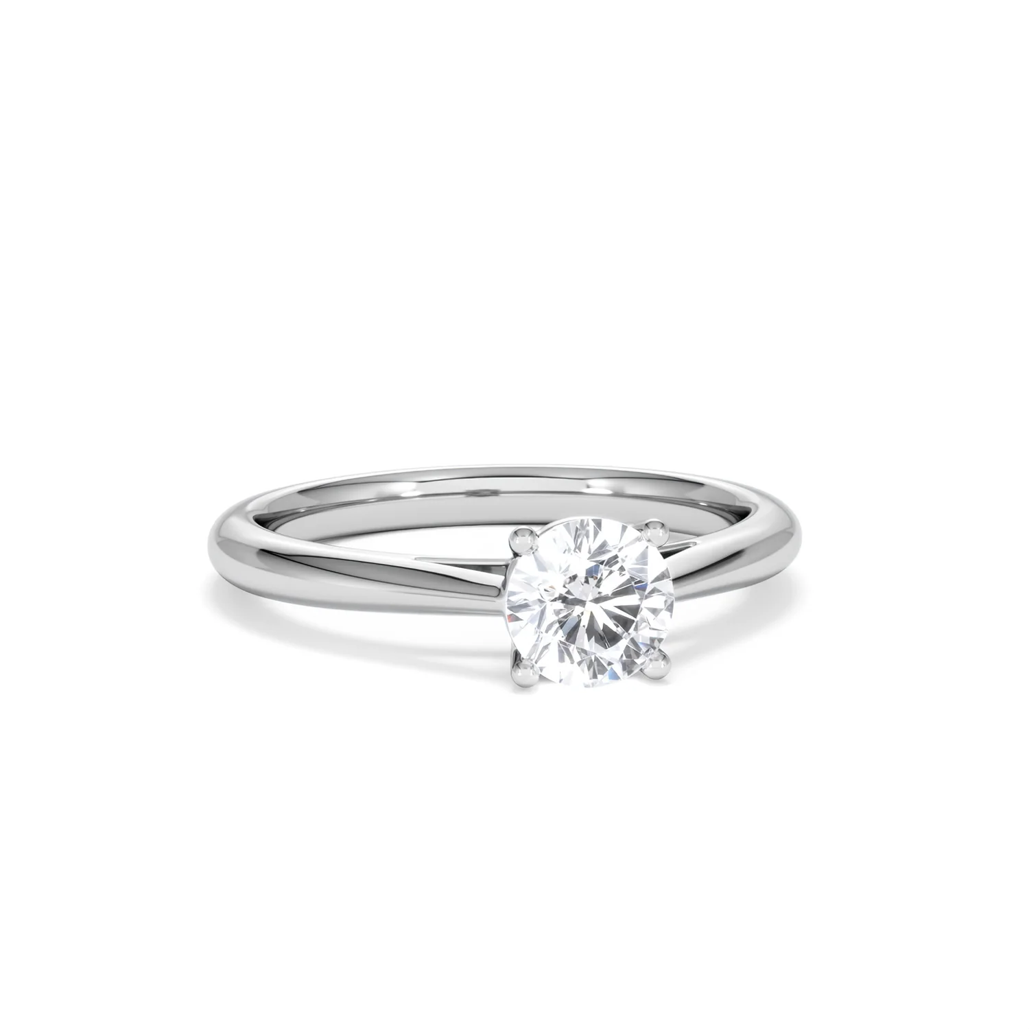 Engagement Ring Certified 0.70CT Elysia Platinum G/VS - Image 11
