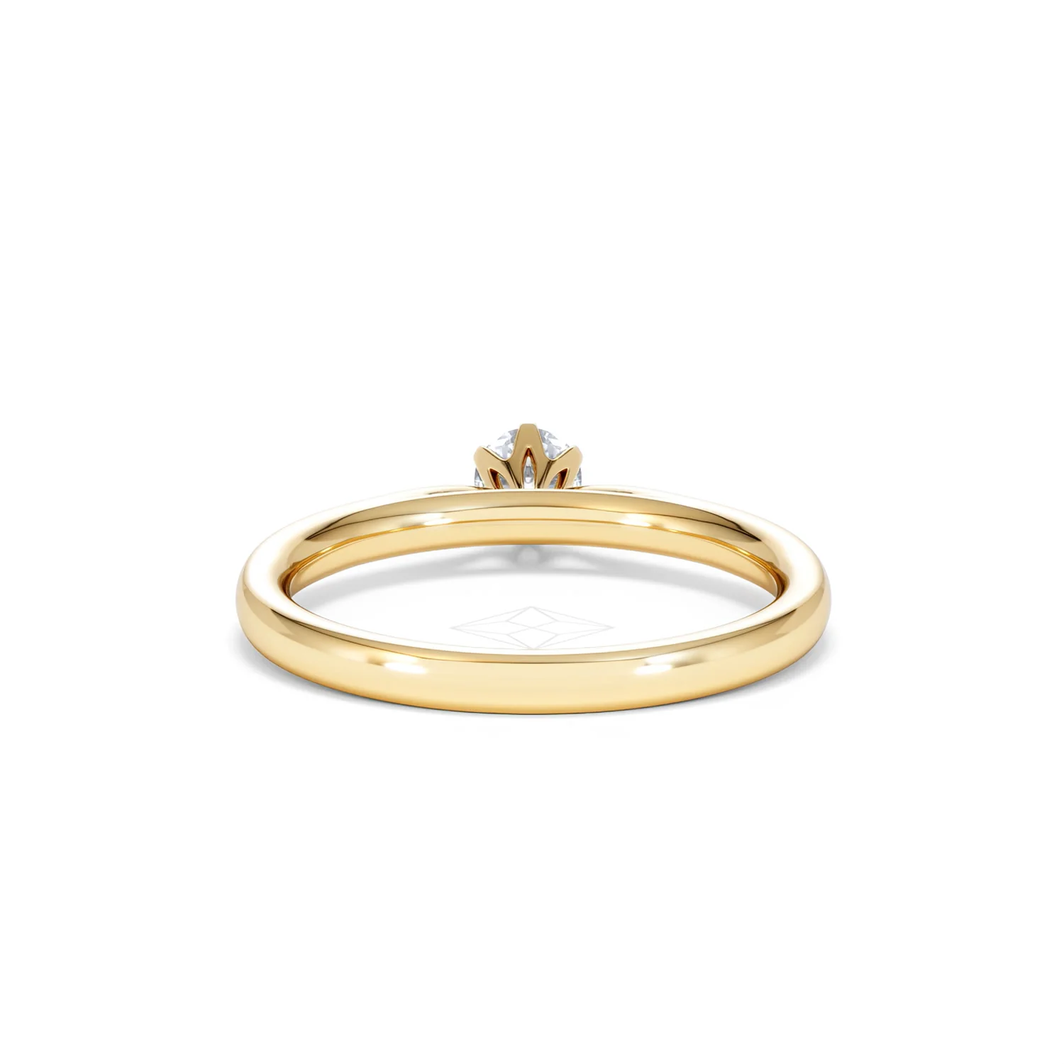Engagement Ring Certified Diamond 0.25CT H/SI High Set Chloe 18K Gold - Image 48