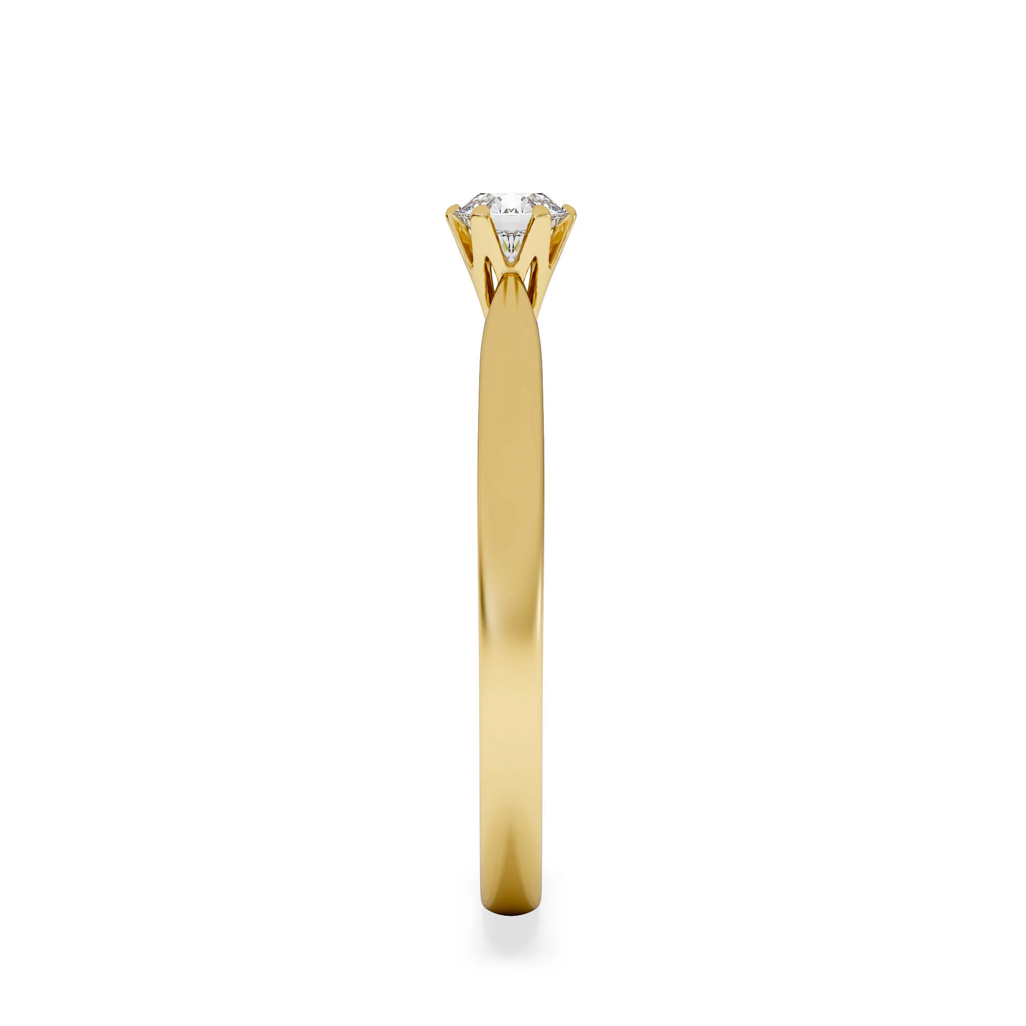 Engagement Ring Certified Diamond 0.25CT H/SI High Set Chloe 18K Gold - Image 5