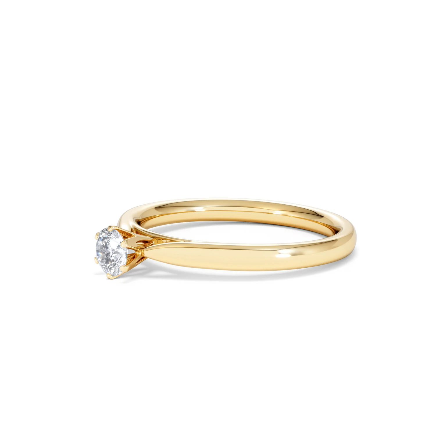 Engagement Ring Certified Diamond 0.25CT H/SI High Set Chloe 18K Gold - Image 77
