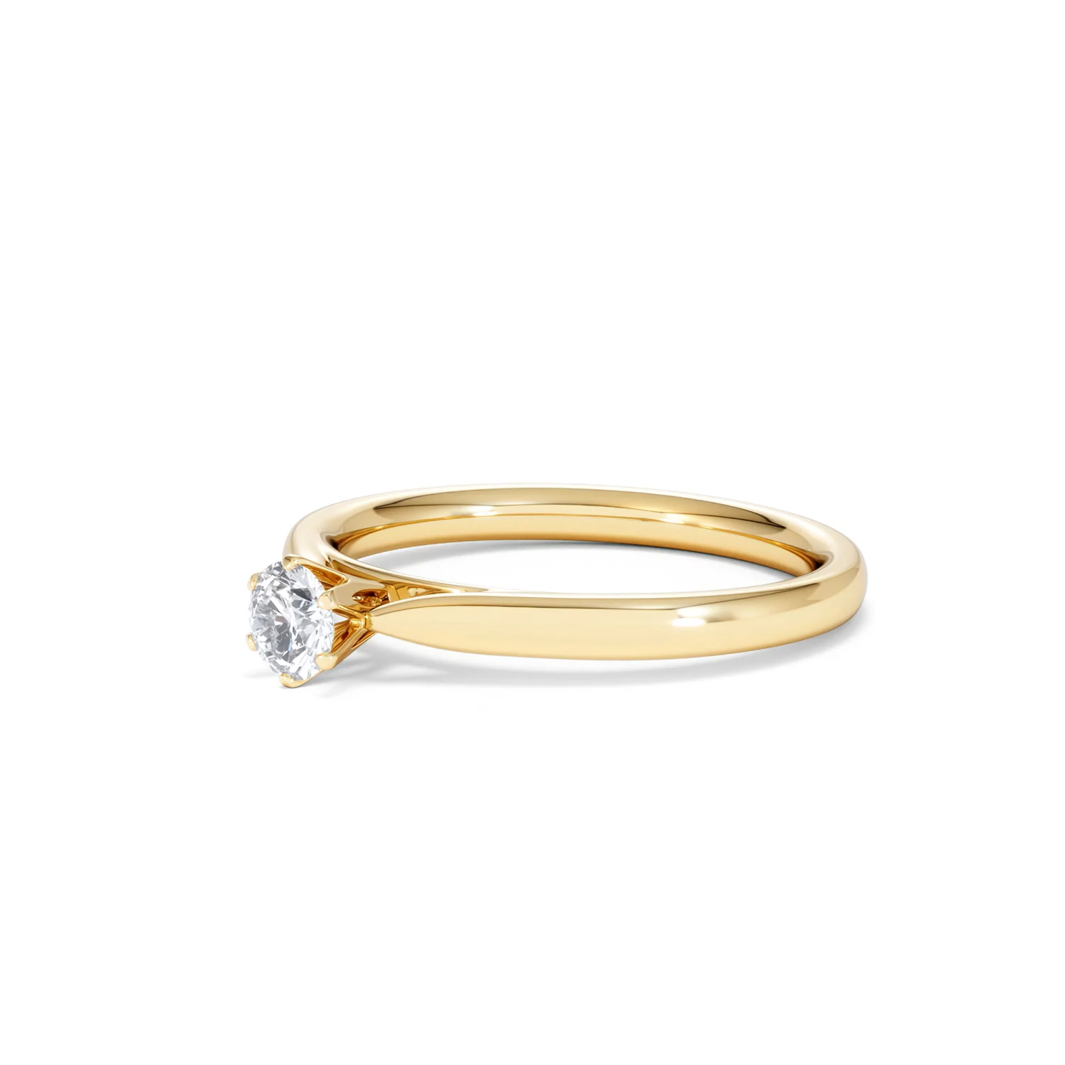 Engagement Ring Certified Diamond 0.25CT H/SI High Set Chloe 18K Gold - Image 78