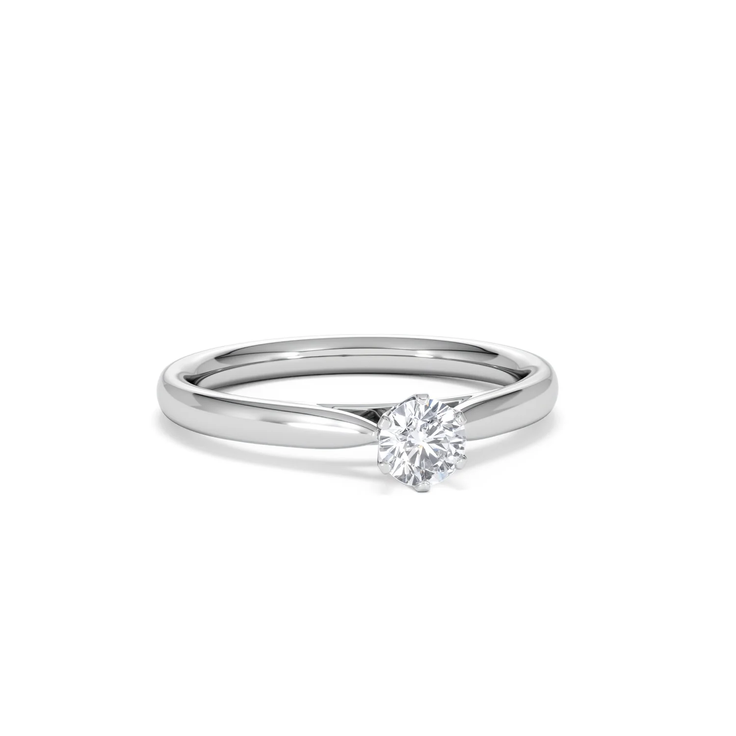 Engagement Ring Certified Diamond 0.33CT G/VS High Set Chloe 18K Gold - Image 11