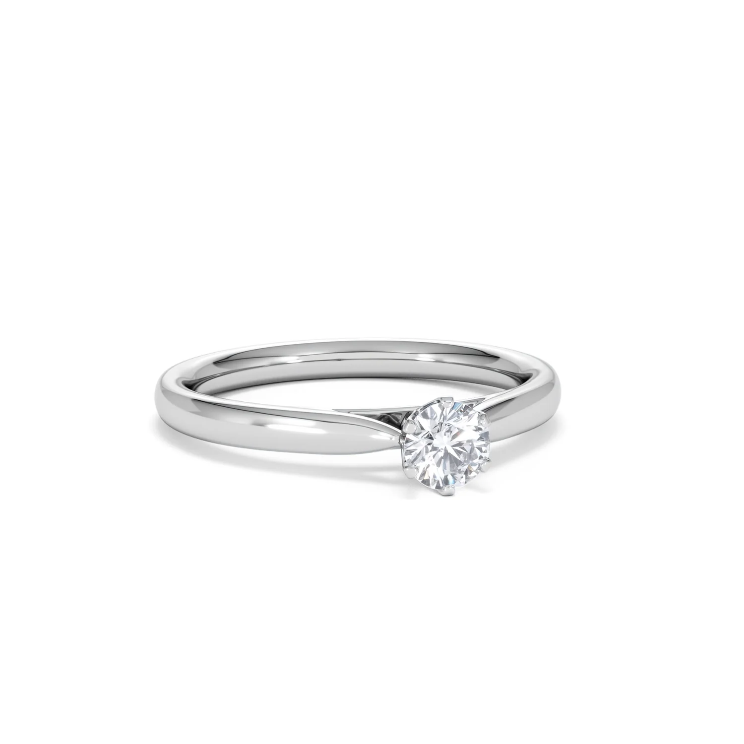 Engagement Ring Certified Diamond 0.33CT G/VS High Set Chloe 18K Gold - Image 12