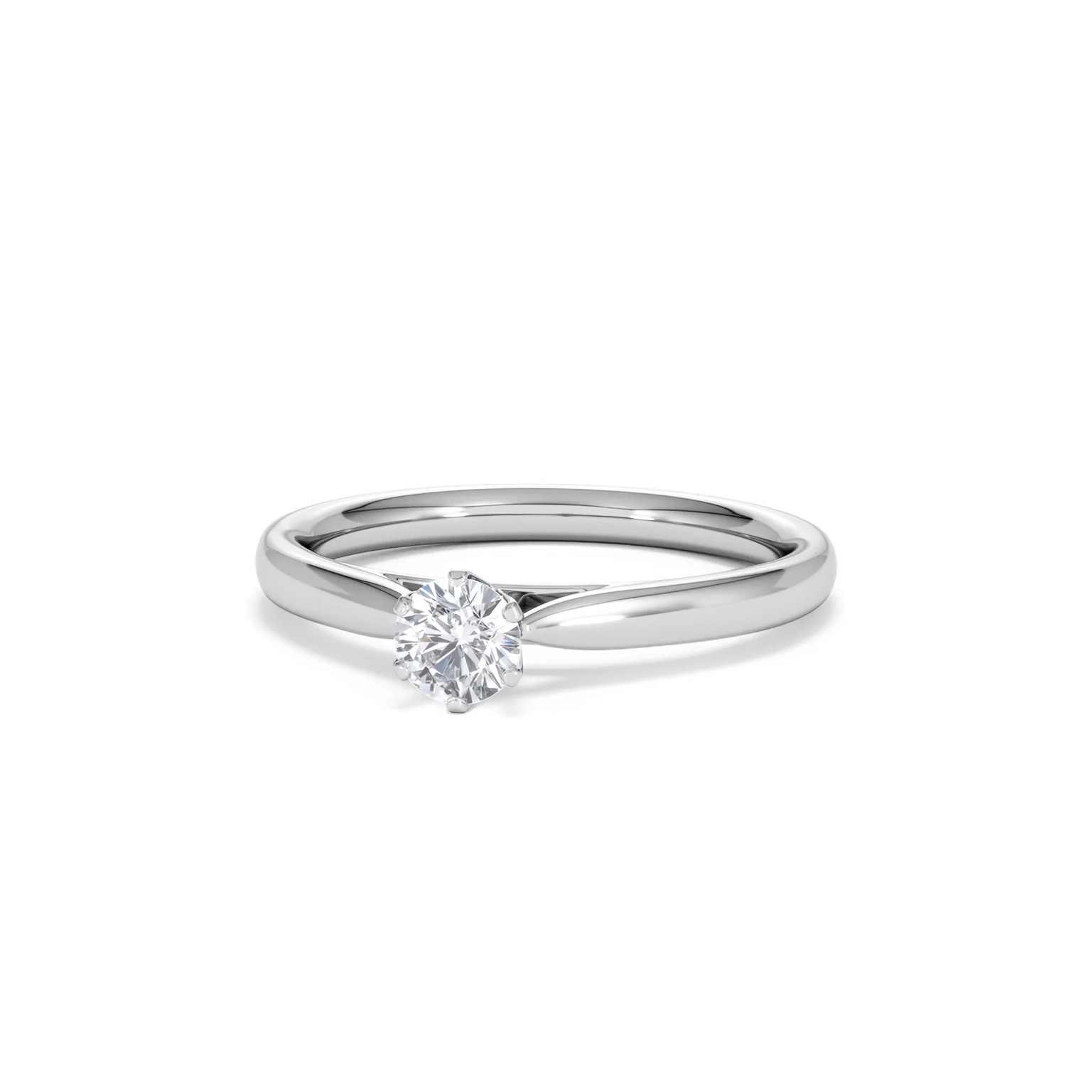 Engagement Ring Certified Diamond 0.33CT G/VS High Set Chloe 18K Gold - Image 85