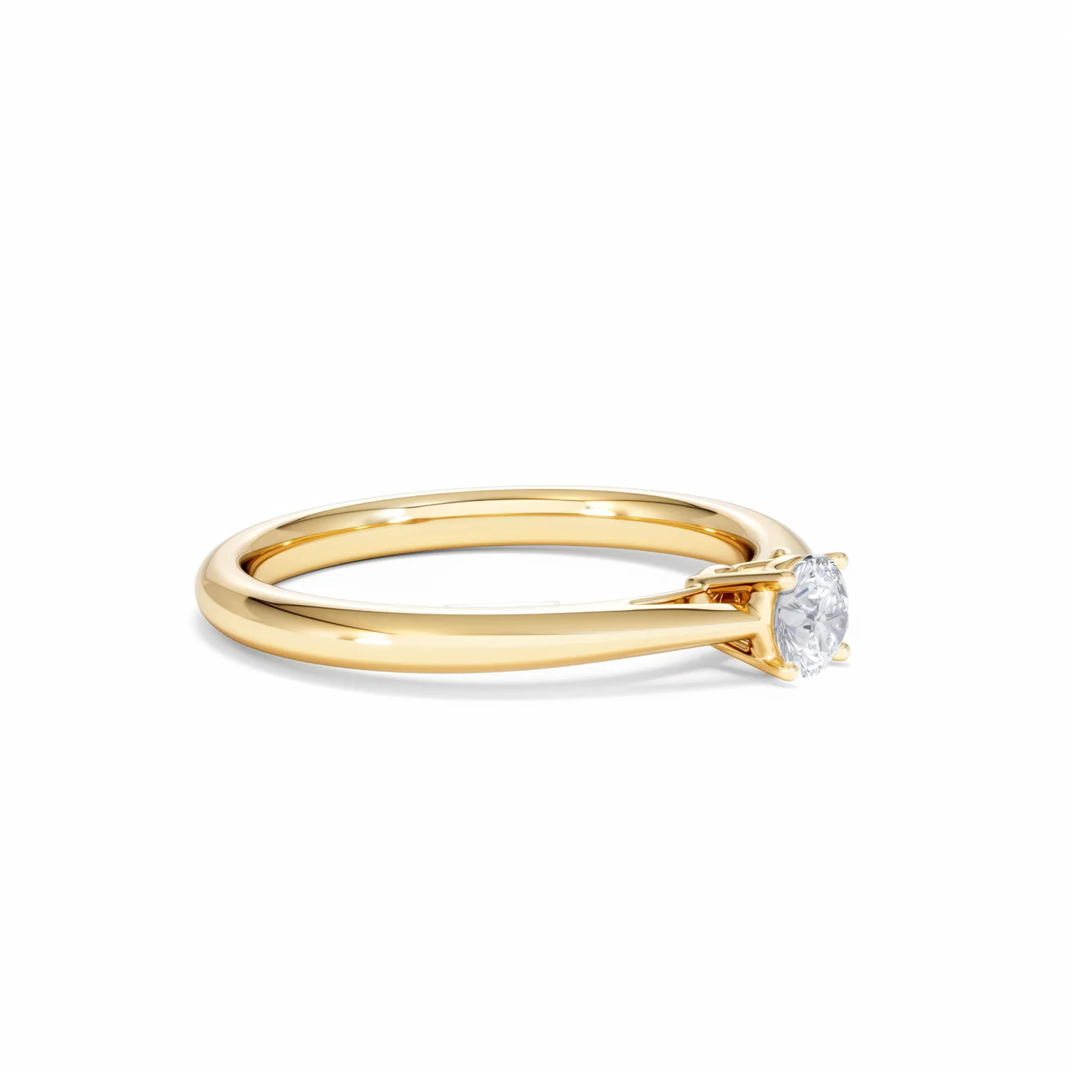 Engagement Ring Certified Elysia 18K Gold Diamond 0.25CT-G-H/SI - Image 20