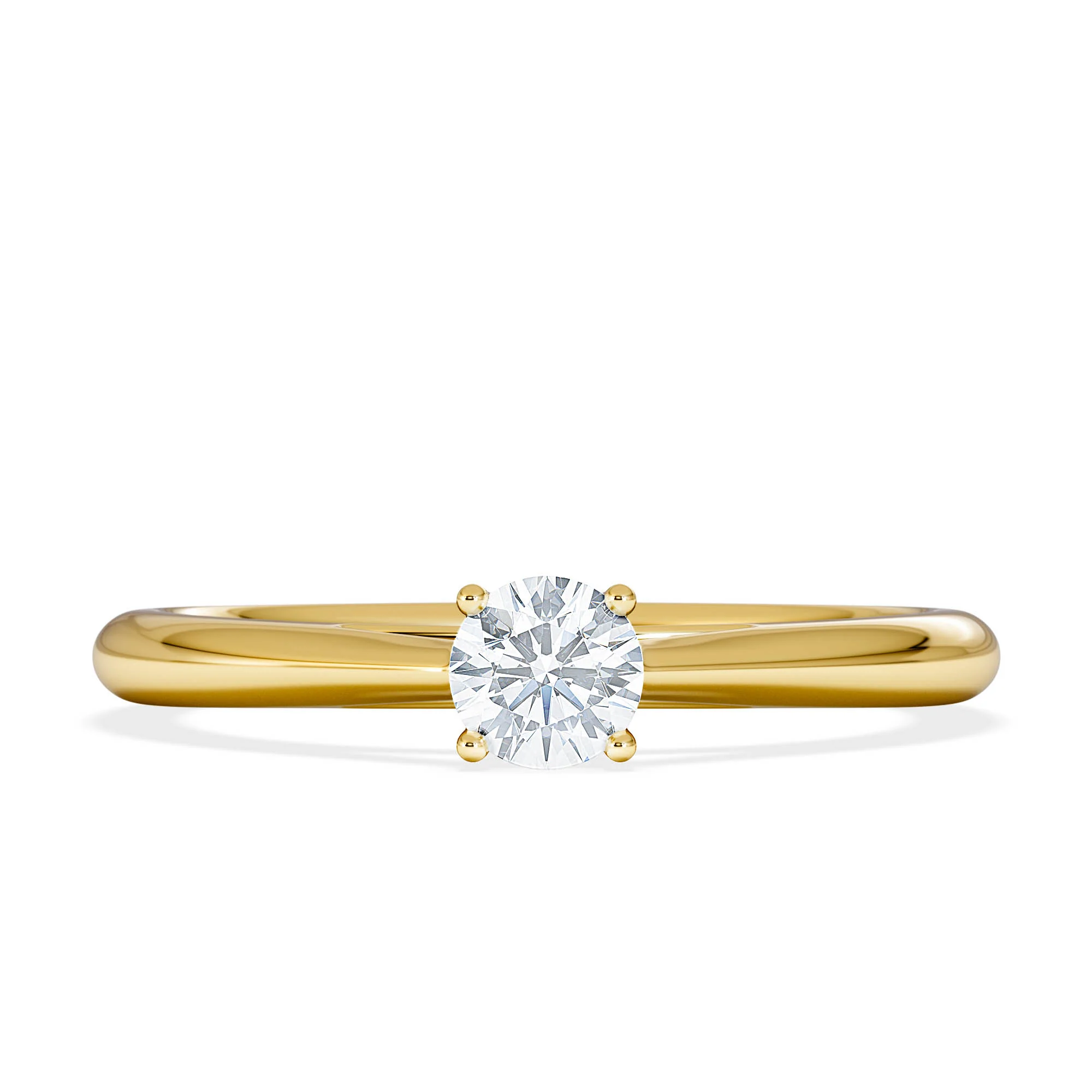 Engagement Ring Certified Elysia 18K Gold Diamond 0.25CT-G-H/SI - Image 6