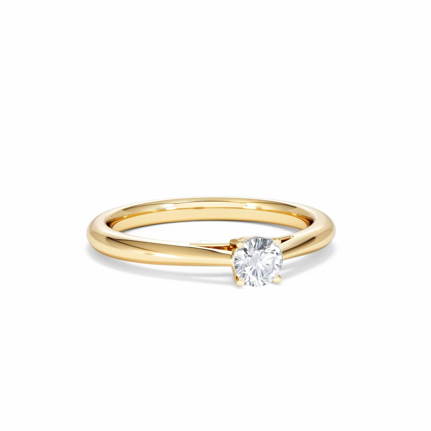 Engagement Ring Certified Elysia 18K Gold Diamond 0.25CT - Image 12